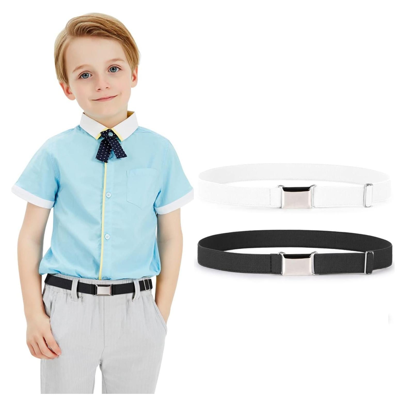 Cinturón Elástico Ajustable para Niños JASGOOD - 2 Piezas