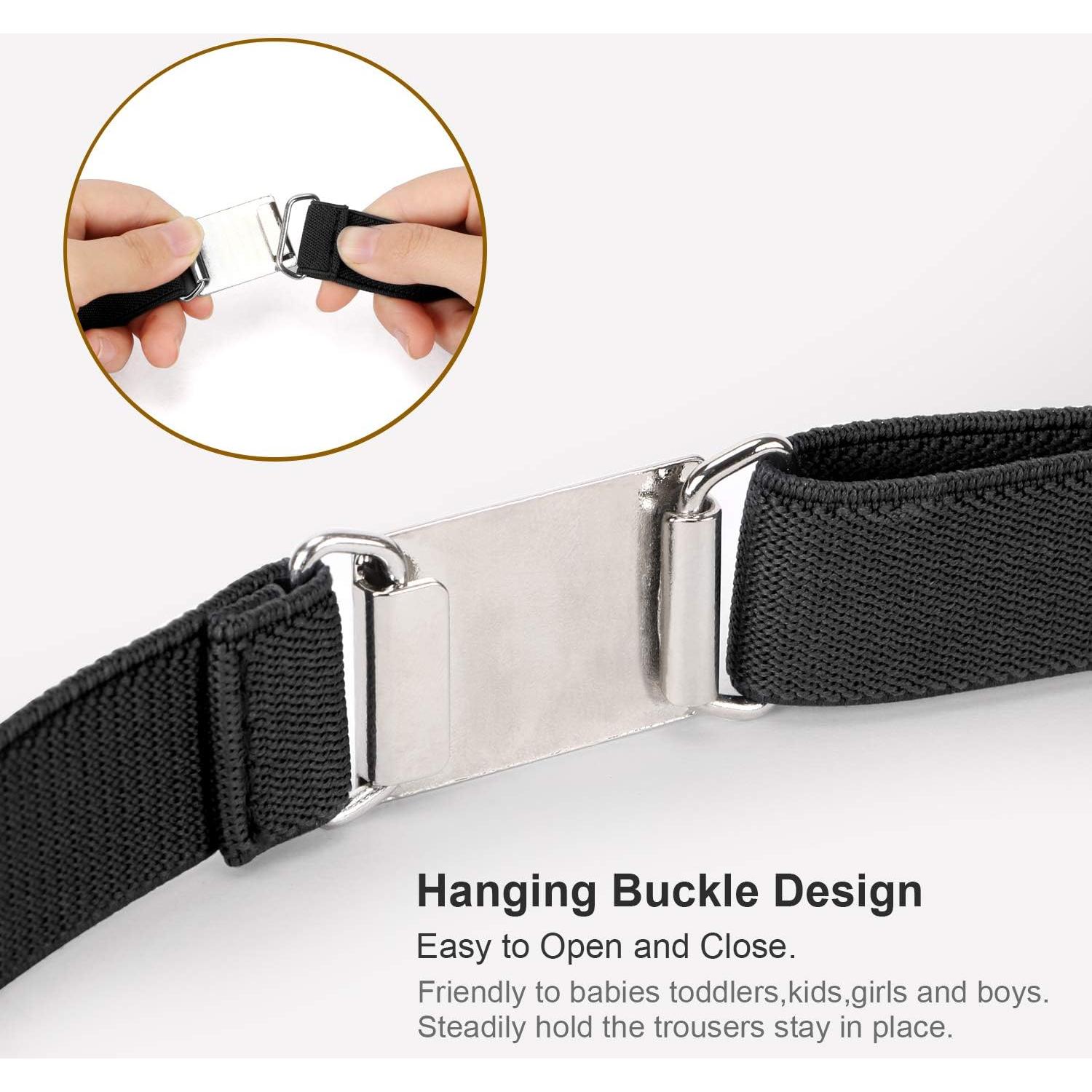 Cinturón Elástico Ajustable para Niños JASGOOD - 2 Piezas