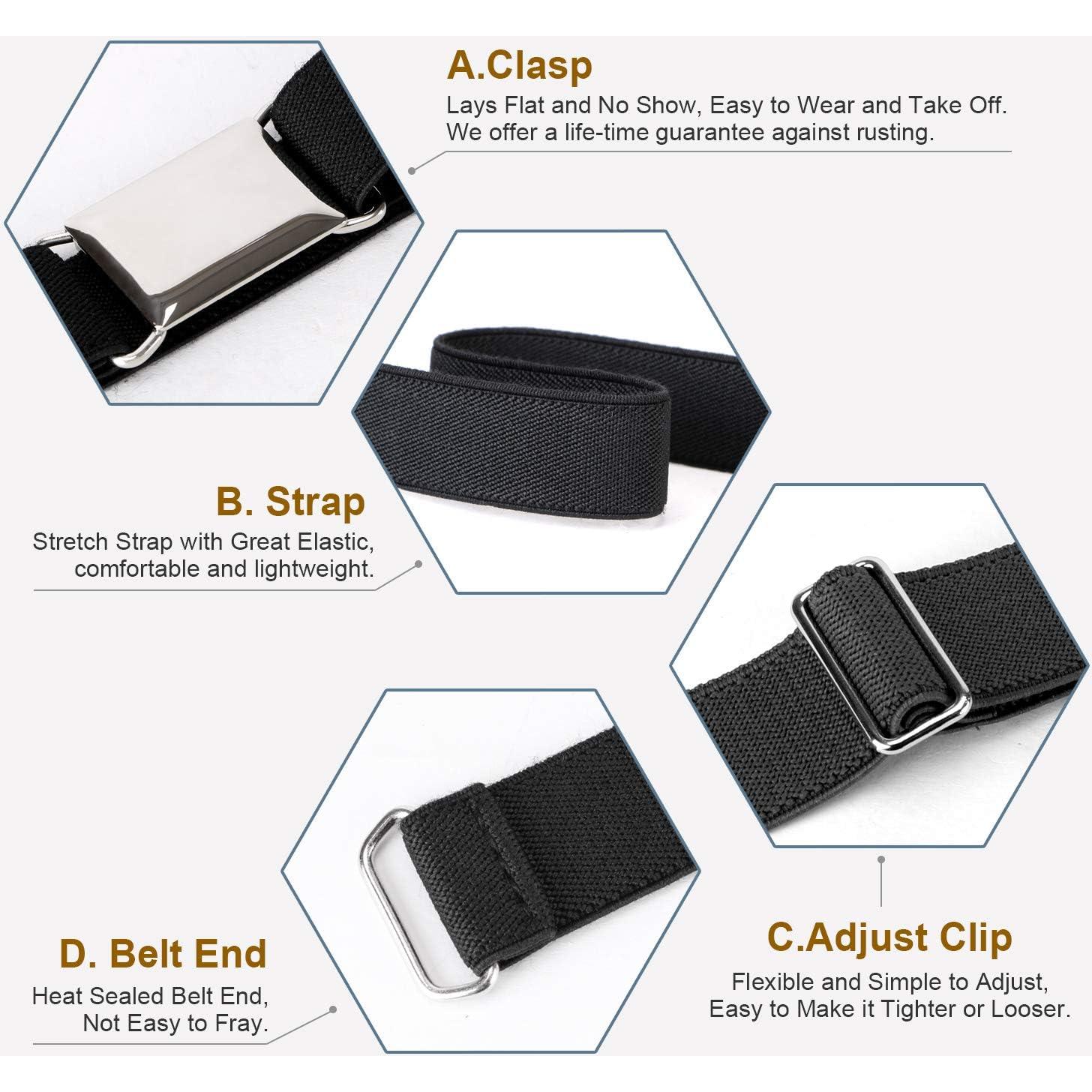 Cinturón Elástico Ajustable para Niños JASGOOD - 2 Piezas