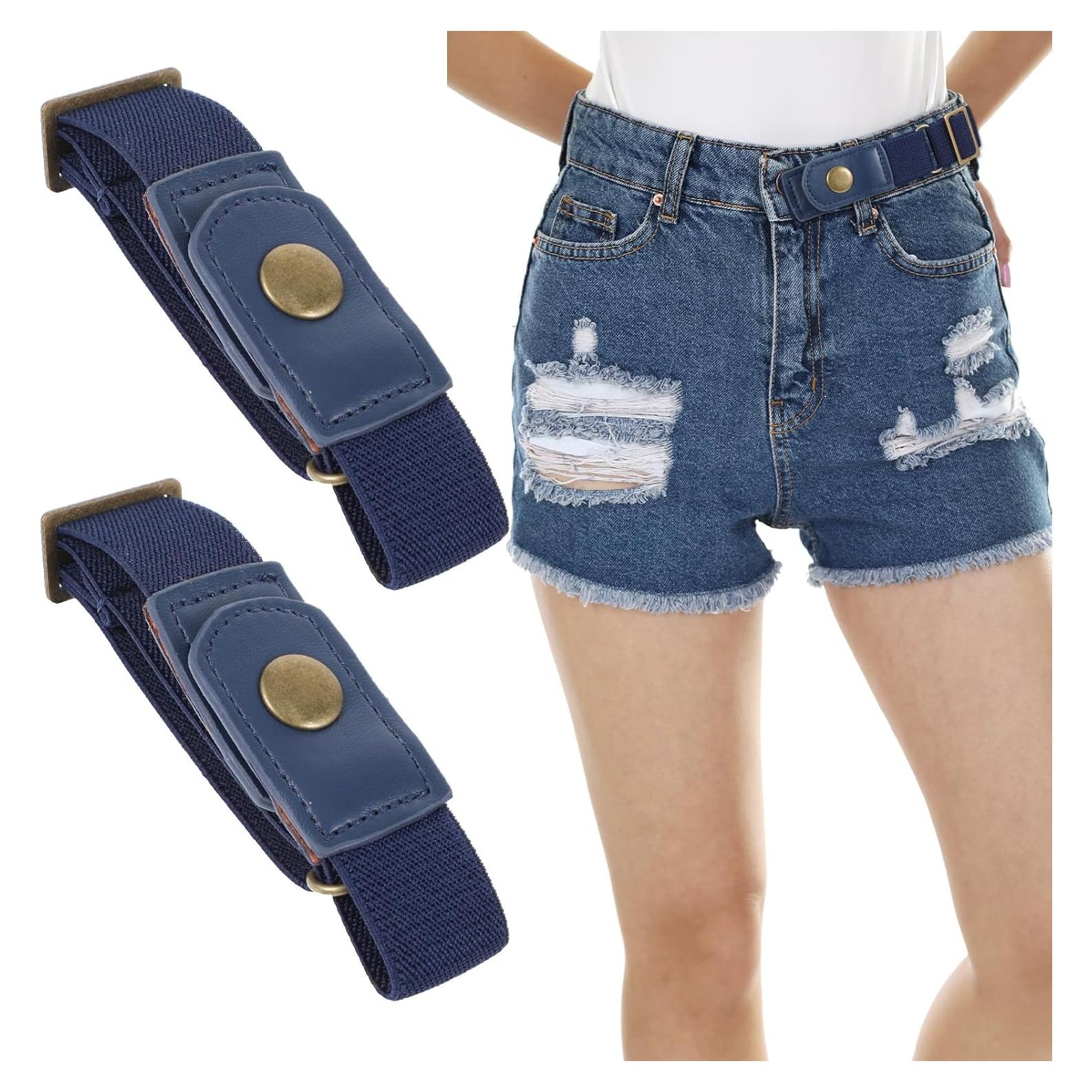 Cinturón Sin Hebilla Elástico Neyauo 28cm Ajustable Negro