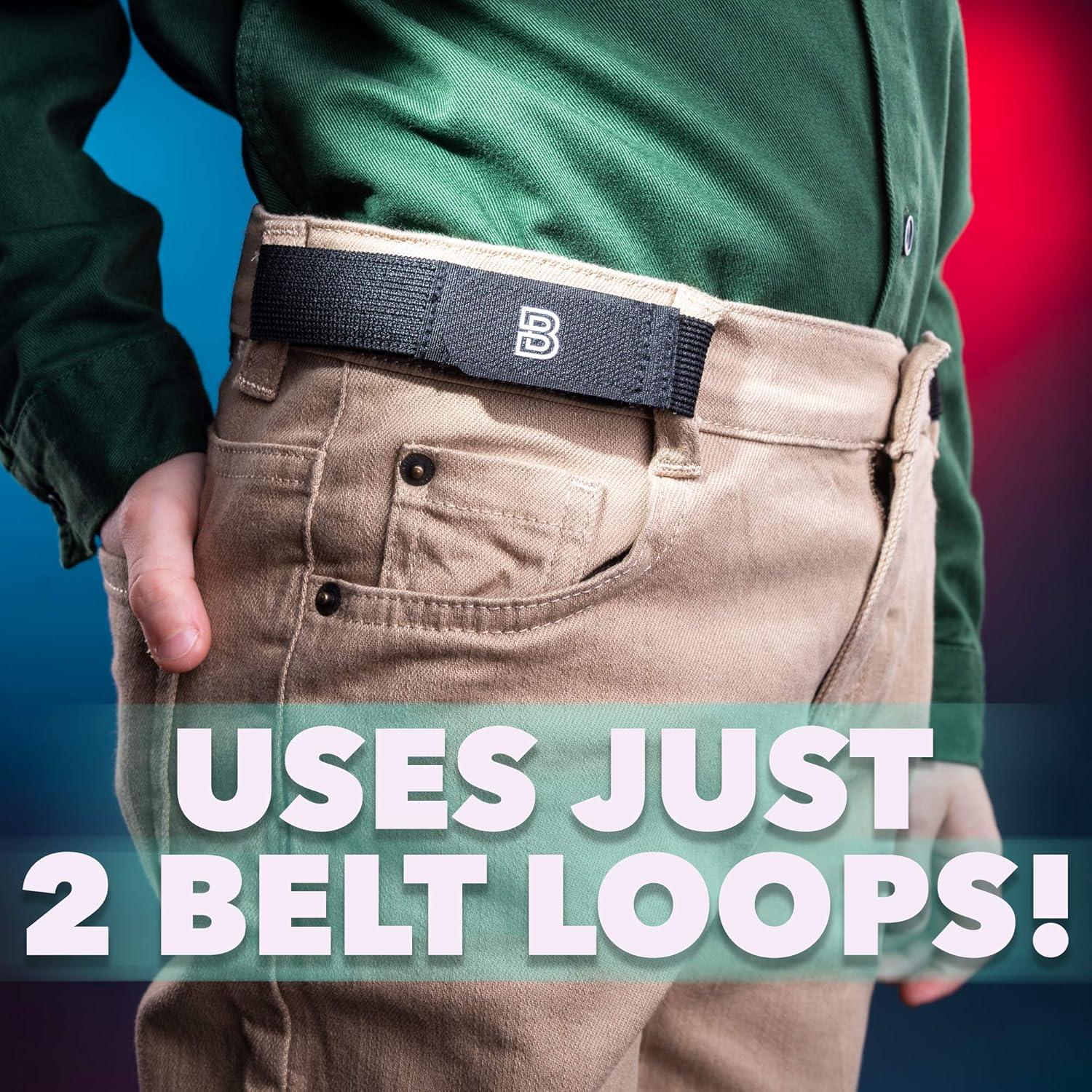 CinturónBros para Niños - Paquete de 3 Tallas (S, M, L) - Elástico Sin Hebilla