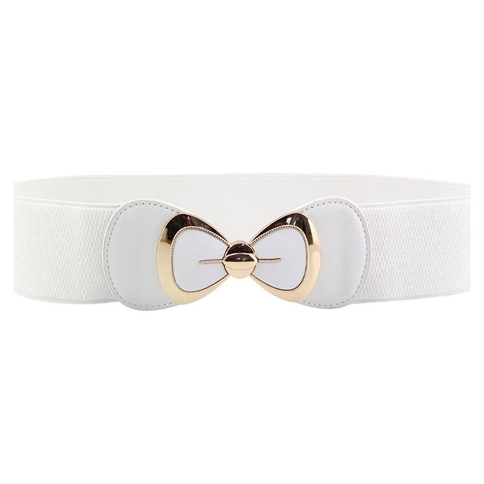 Cinturón Ancho Elegante PU Lazo Mujeres X&F 66-100cm