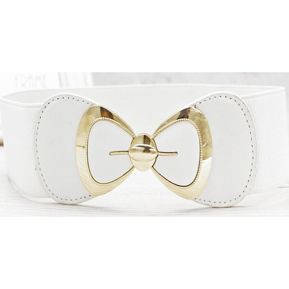 Cinturón Ancho Elegante PU Lazo Mujeres X&F 66-100cm