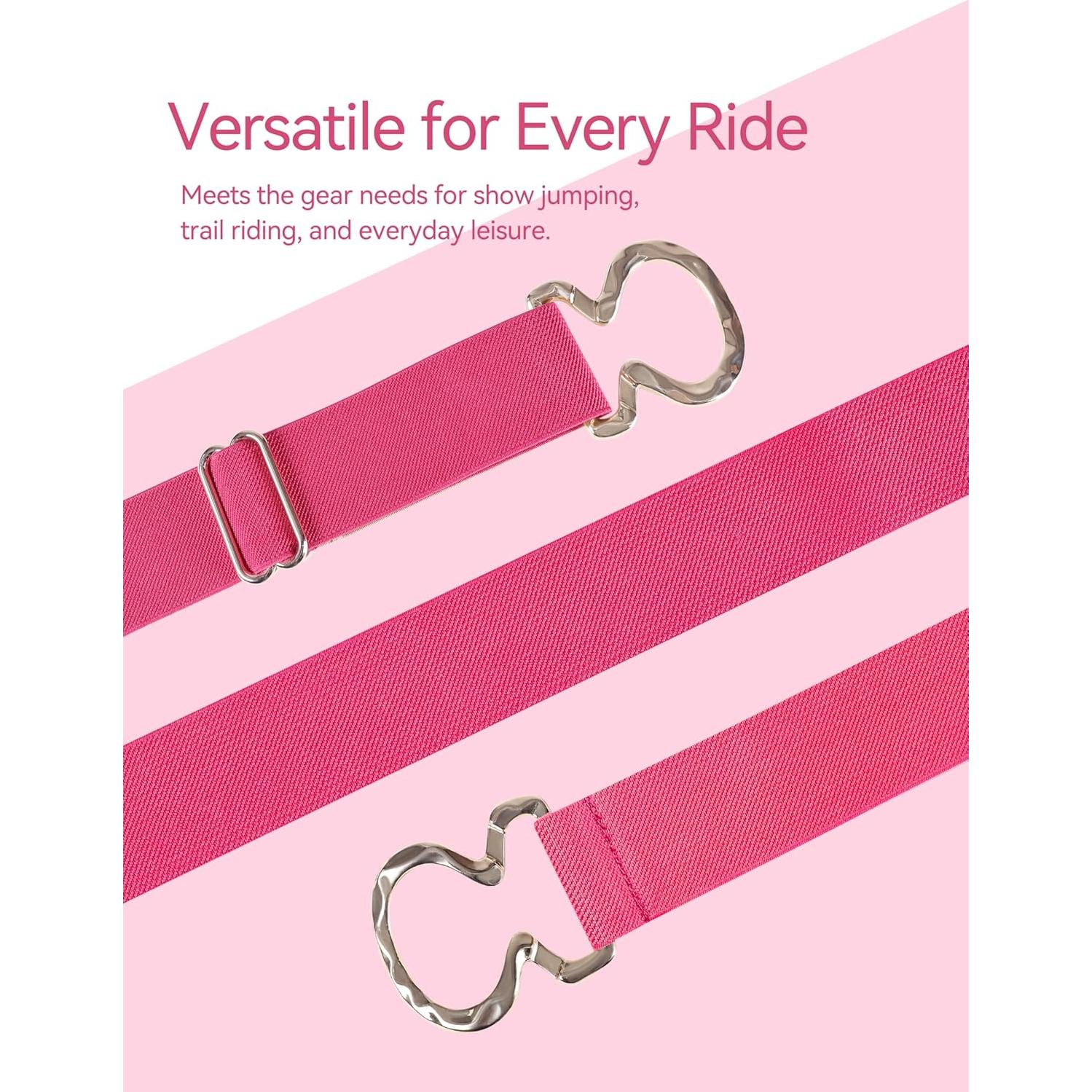 Cinturón Elástico para Montar a Caballo Harrison Howard - Magenta