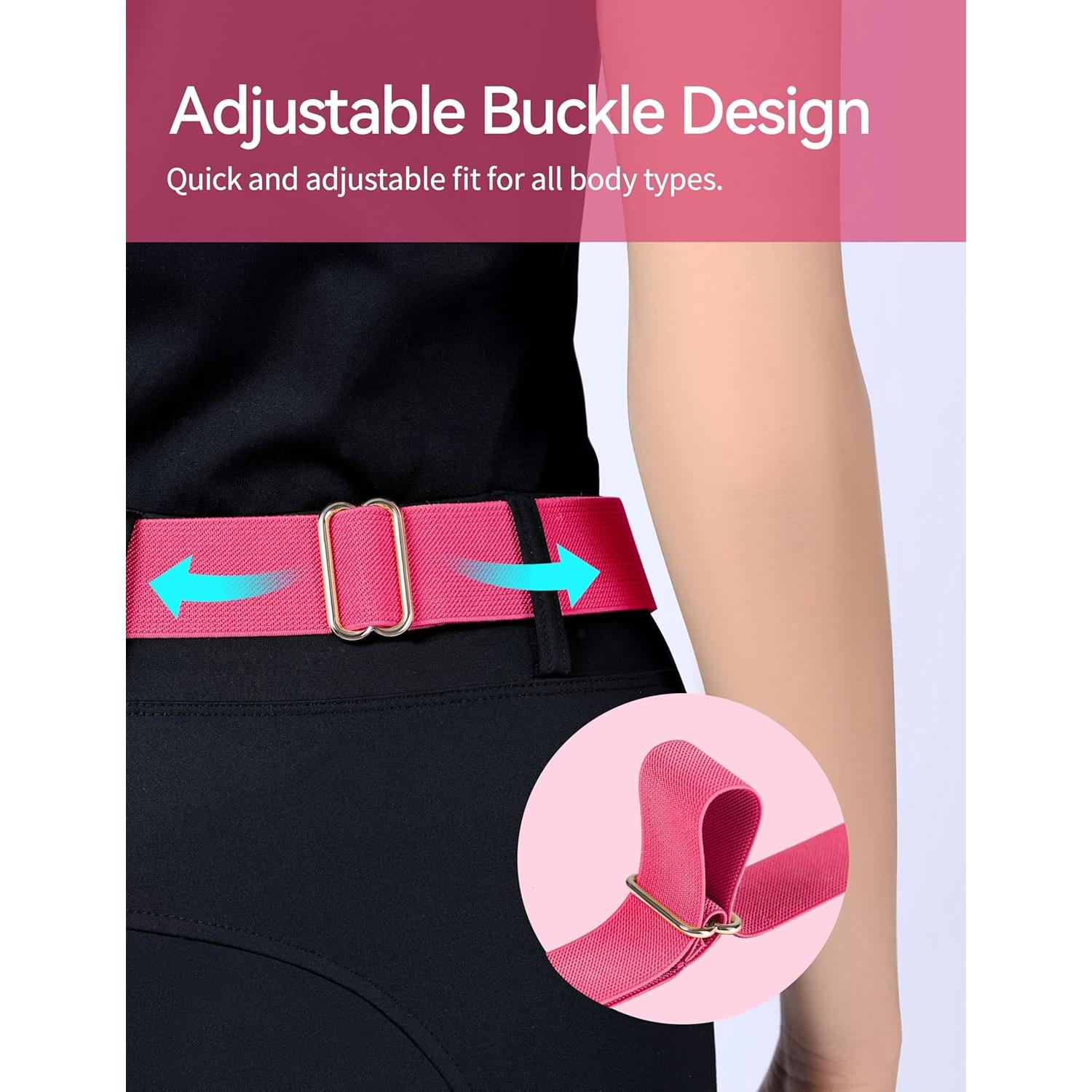 Cinturón Elástico para Montar a Caballo Harrison Howard - Magenta