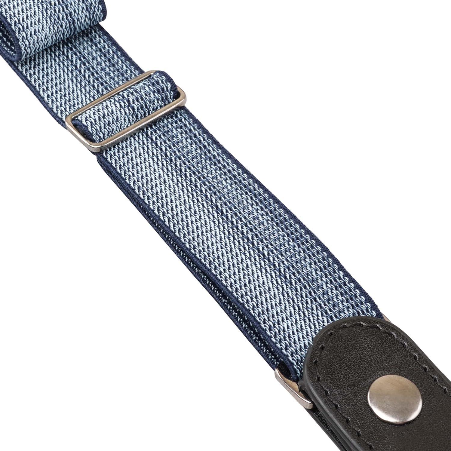 Cinturón Elástico Sin Hebilla para Mujeres XS a XXL - Jeans Marino