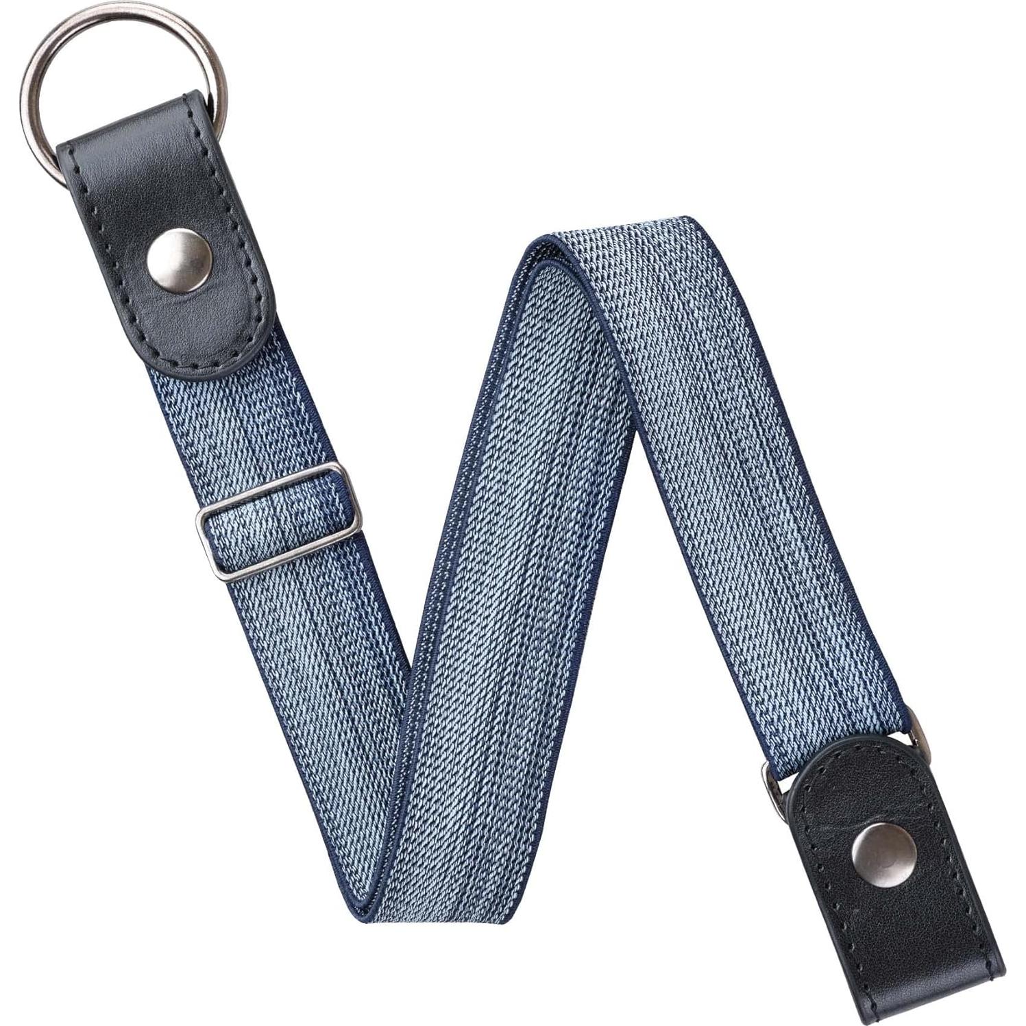 Cinturón Elástico Sin Hebilla para Mujeres XS a XXL - Jeans Marino