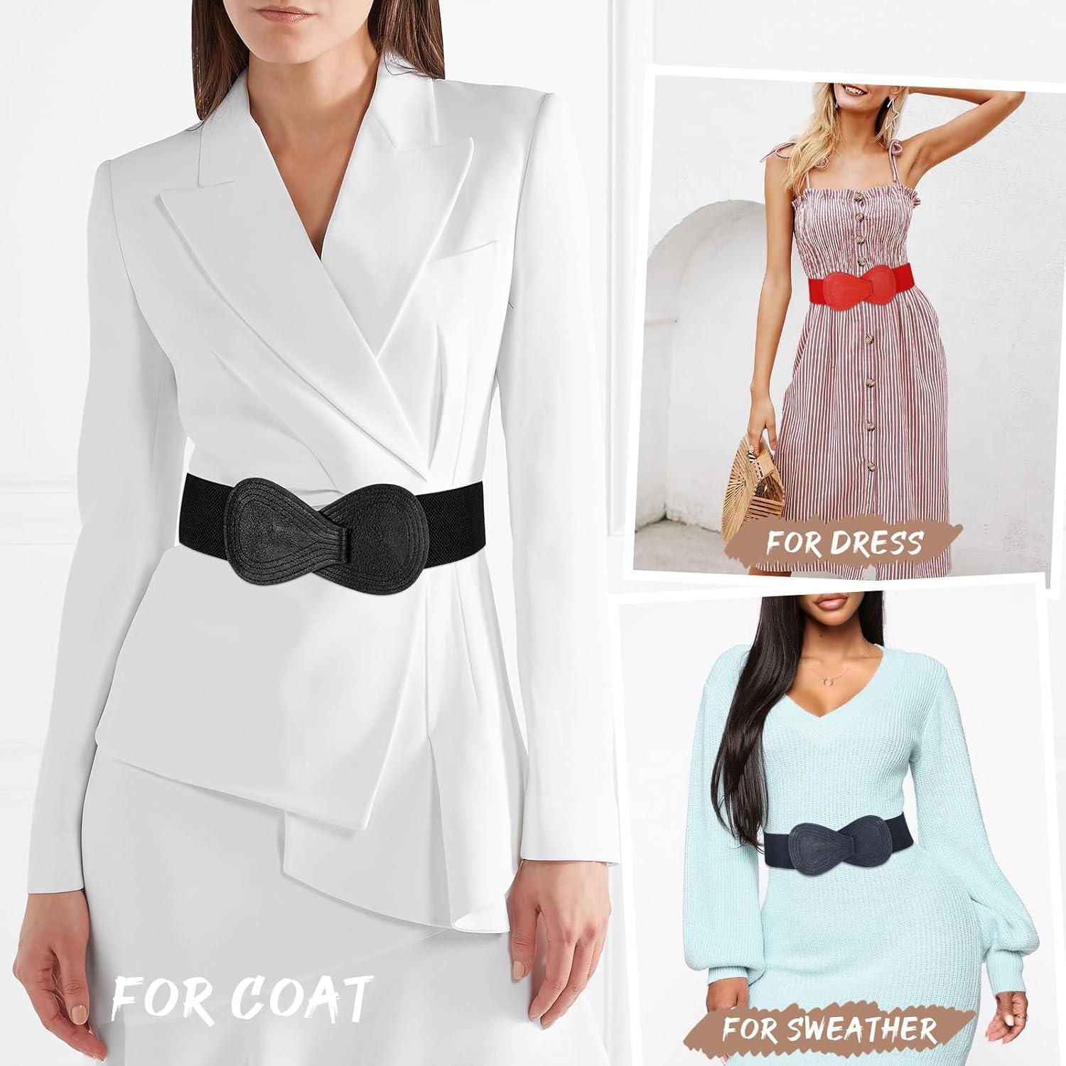 Cinturón Elástico Ancho Whippy para Mujeres - Ajustable 88.9-99.1 cm