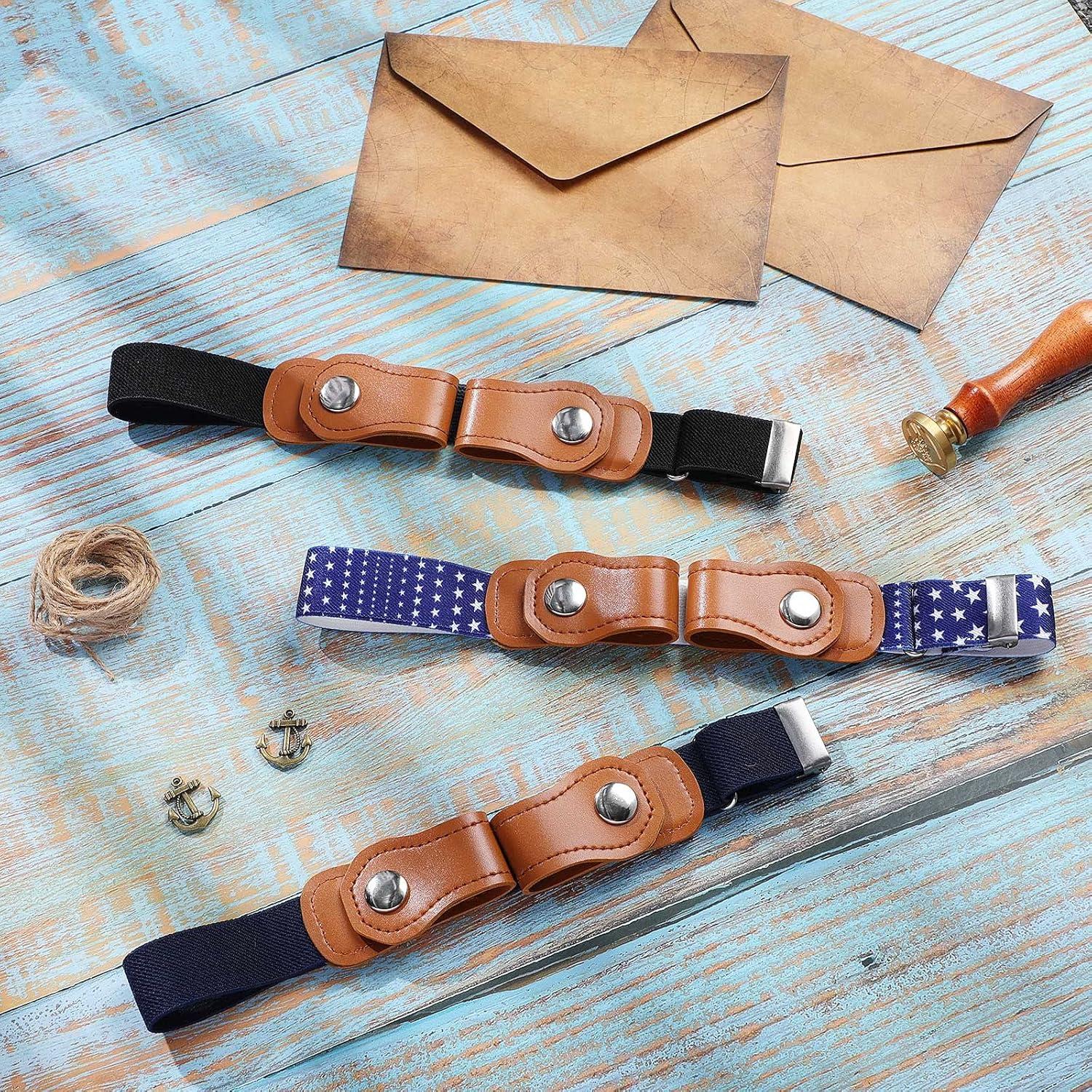 Cinturones Elásticos Sin Hebilla Zhanmai para Niños - 3 Piezas 60 cm