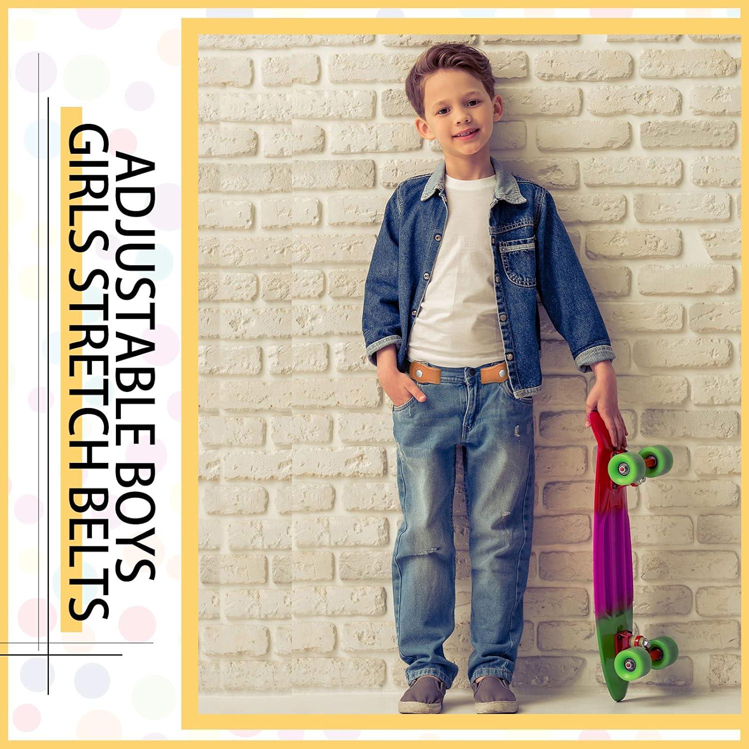 Cinturones Elásticos Sin Hebilla Zhanmai para Niños - 3 Piezas 60 cm