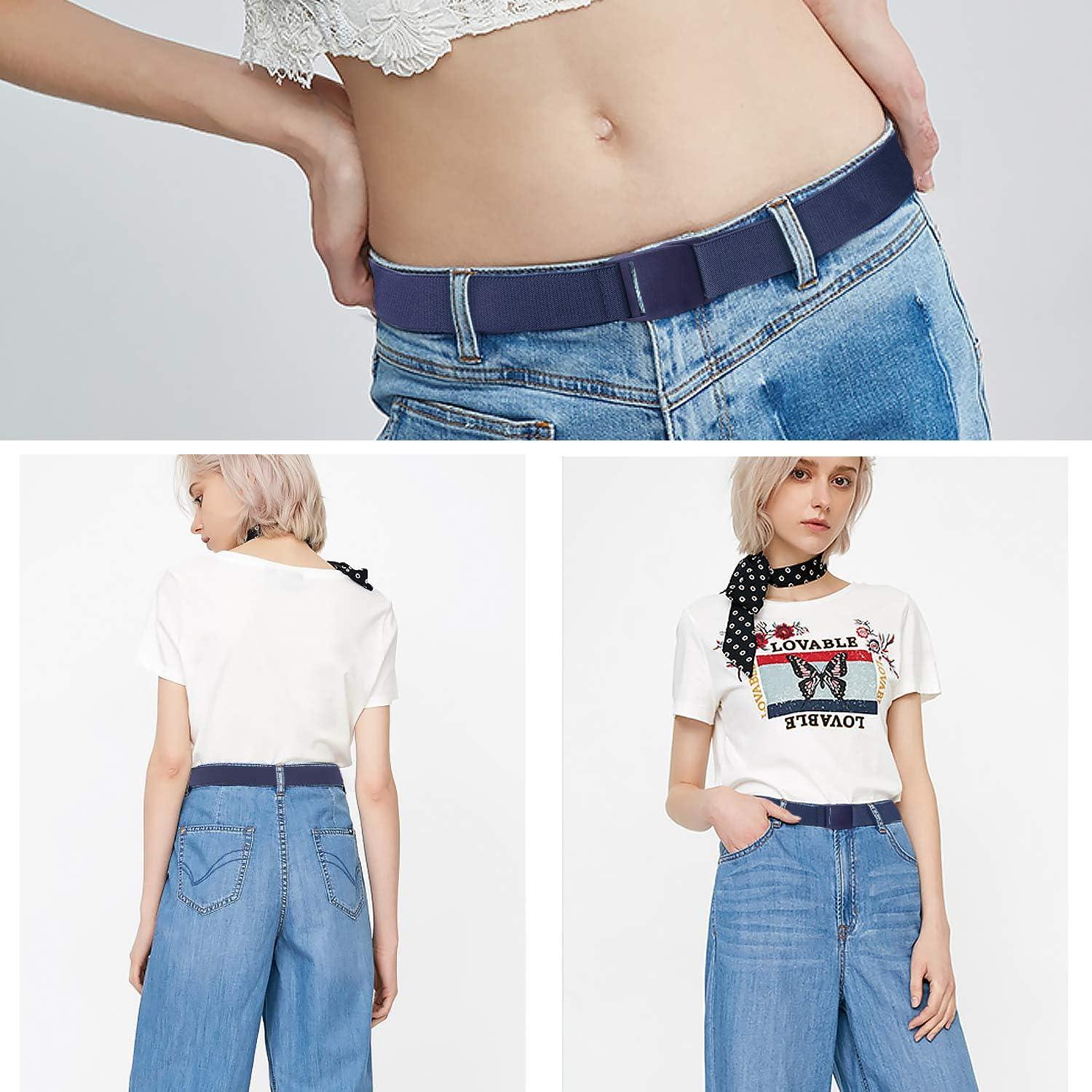 Cinturón Elástico Invisible JASGOOD para Mujeres Ajustable 3 cm