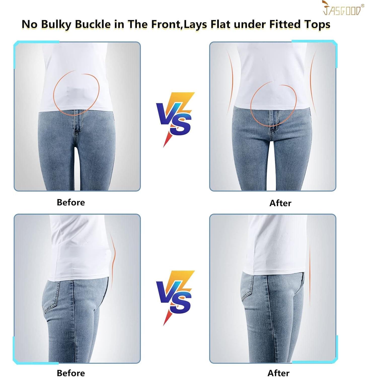 Cinturón Elástico Invisible JASGOOD para Mujeres Ajustable 3 cm