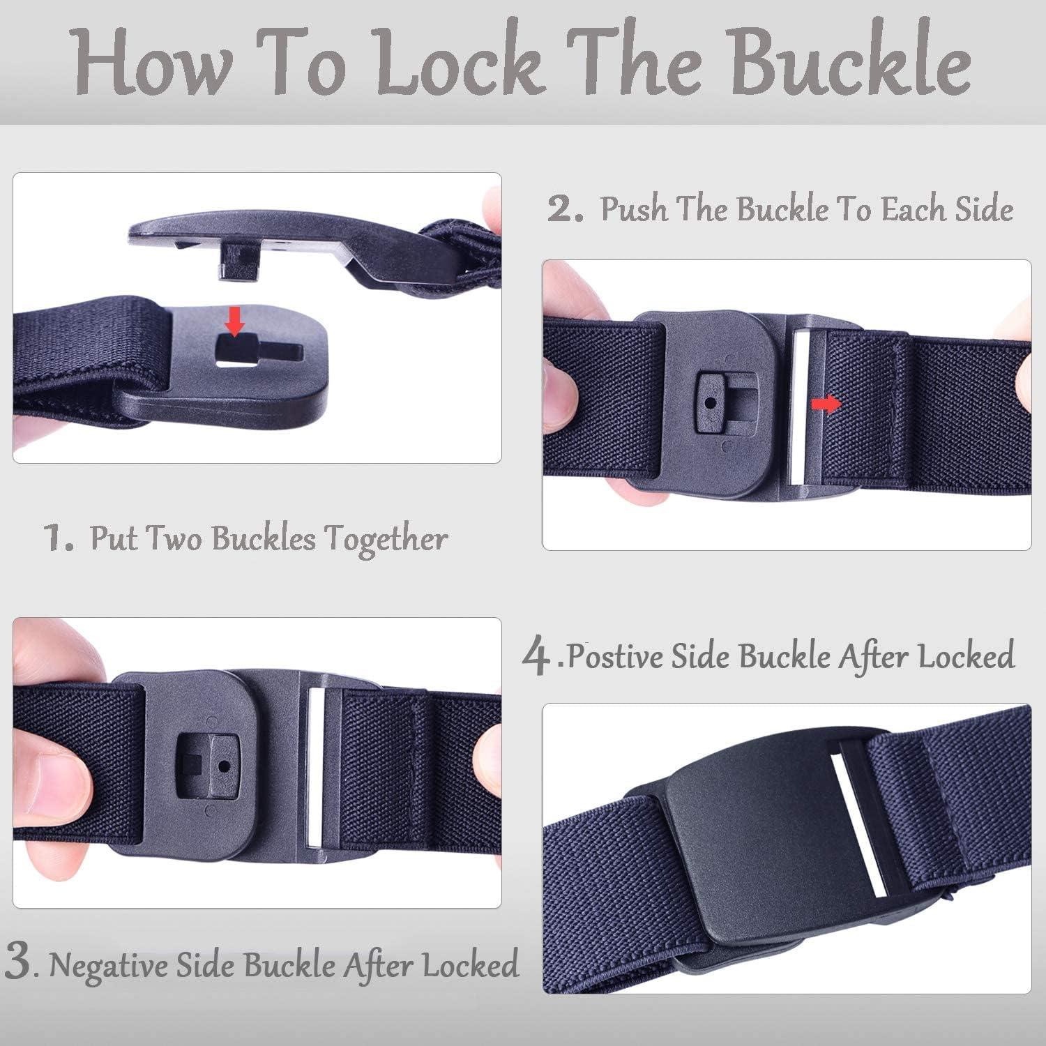 Cinturón Elástico Invisible JASGOOD para Mujeres Ajustable 3 cm