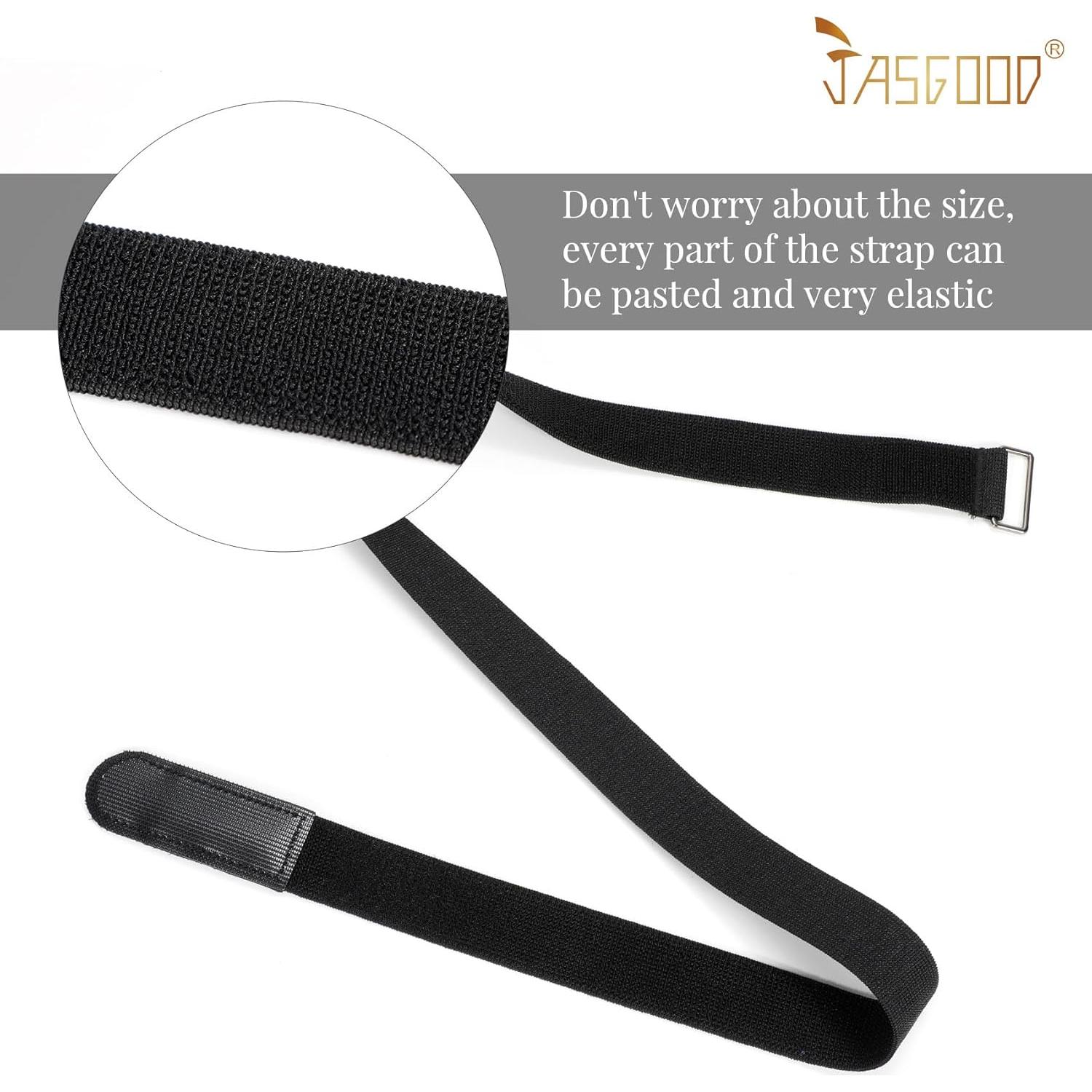 Cinturón Elástico Ajustable JASGOOD para Mujeres - Negro