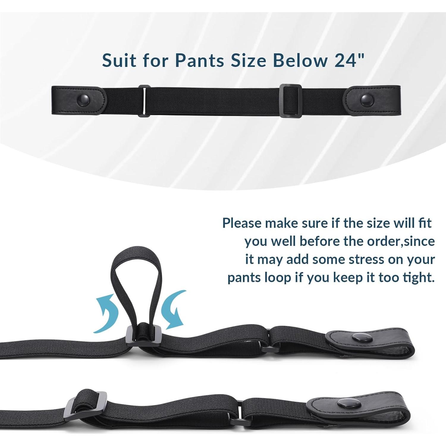 Cinturones Elásticos Sin Hebilla WERFORU 4 Pack para Niños