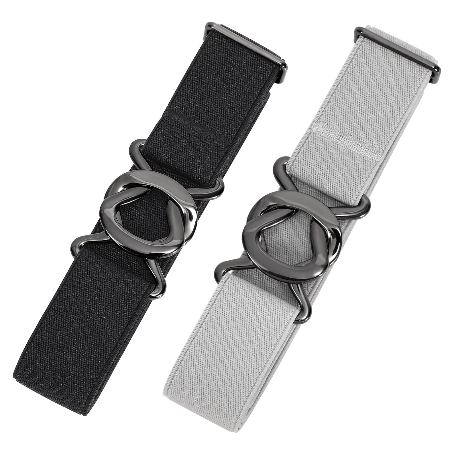 Cinturón Elástico Invisible JASGOOD para Mujeres - Paquete de 2