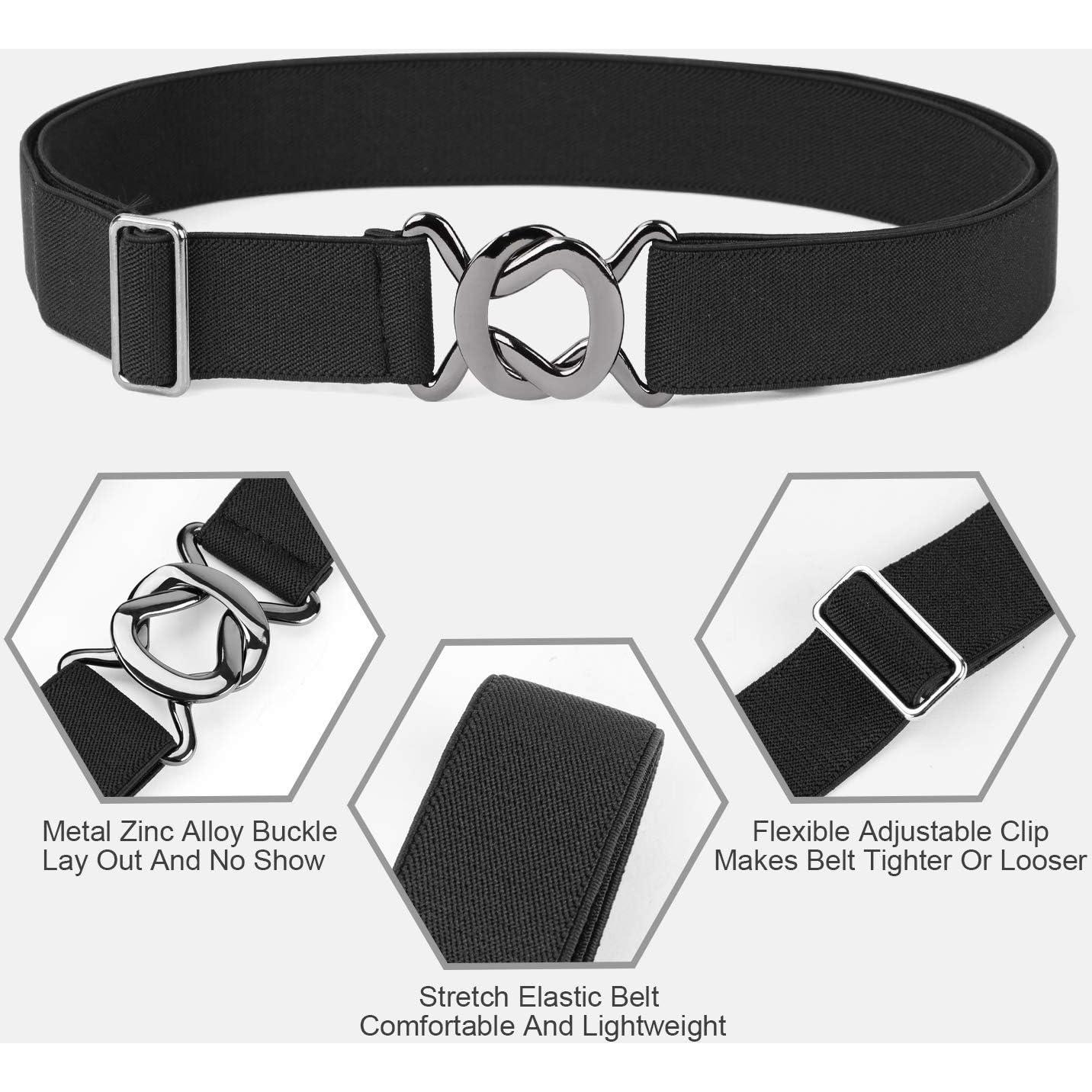 Cinturón Elástico Invisible JASGOOD para Mujeres - Paquete de 2