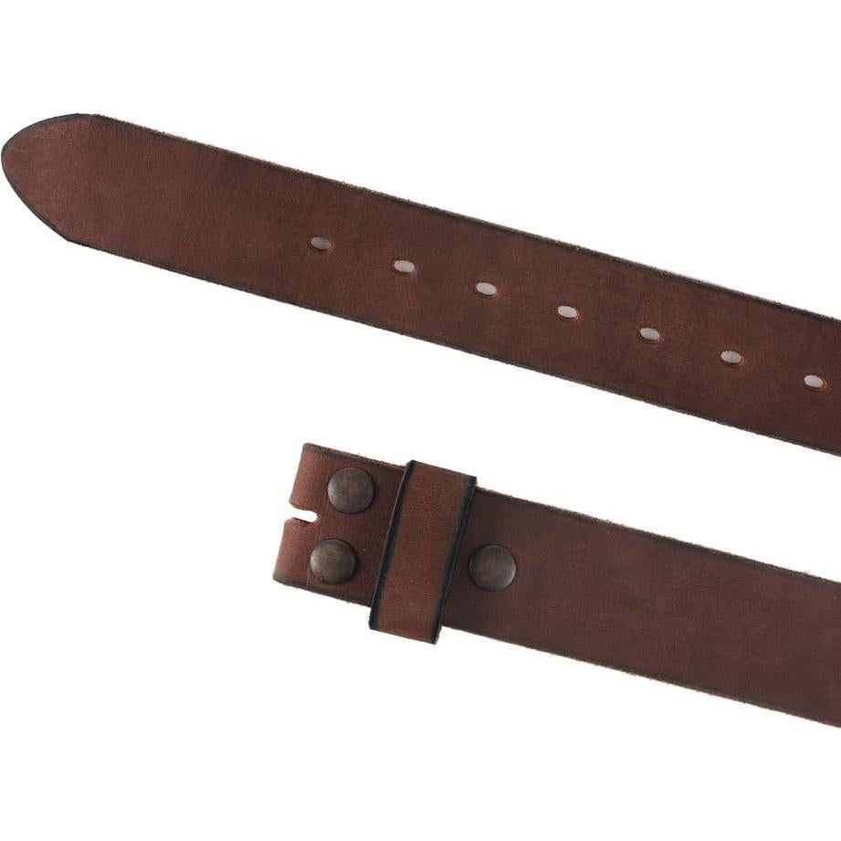 Cinturón de Cuero de Grano Completo NPET Vintage 3.81 cm