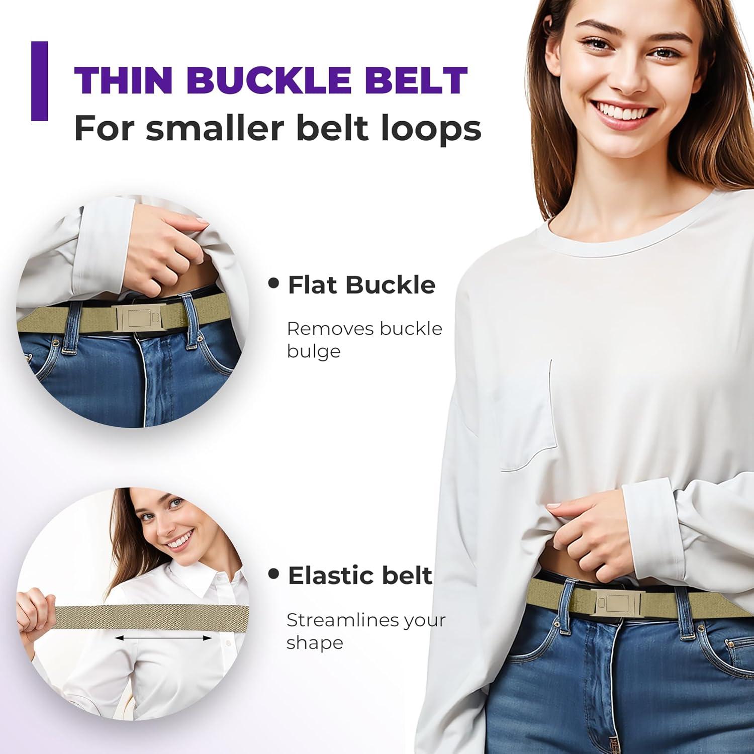 Cinturón Ajustable Estrecho Beltaway para Mujeres - 2.54 cm