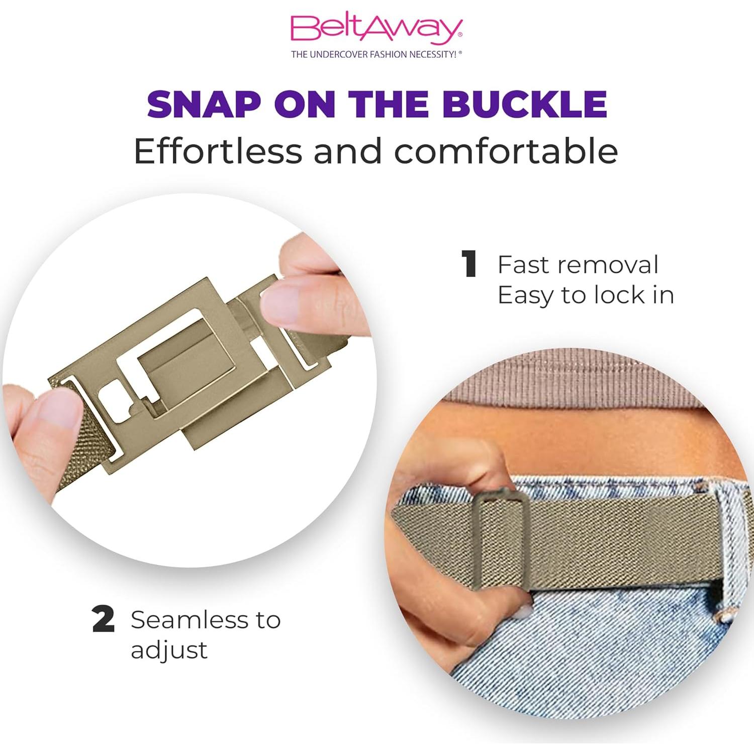 Cinturón Ajustable Estrecho Beltaway para Mujeres - 2.54 cm