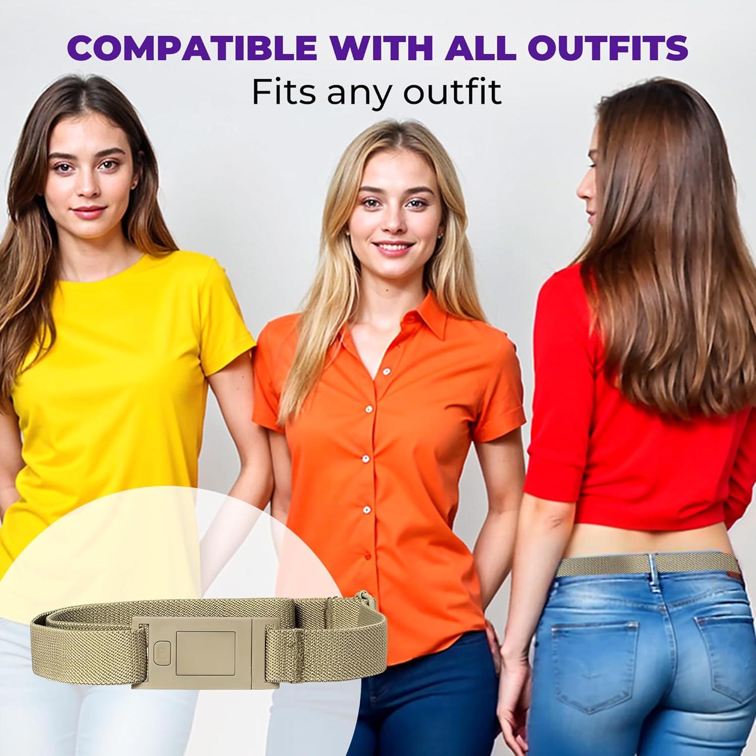 Cinturón Ajustable Estrecho Beltaway para Mujeres - 2.54 cm