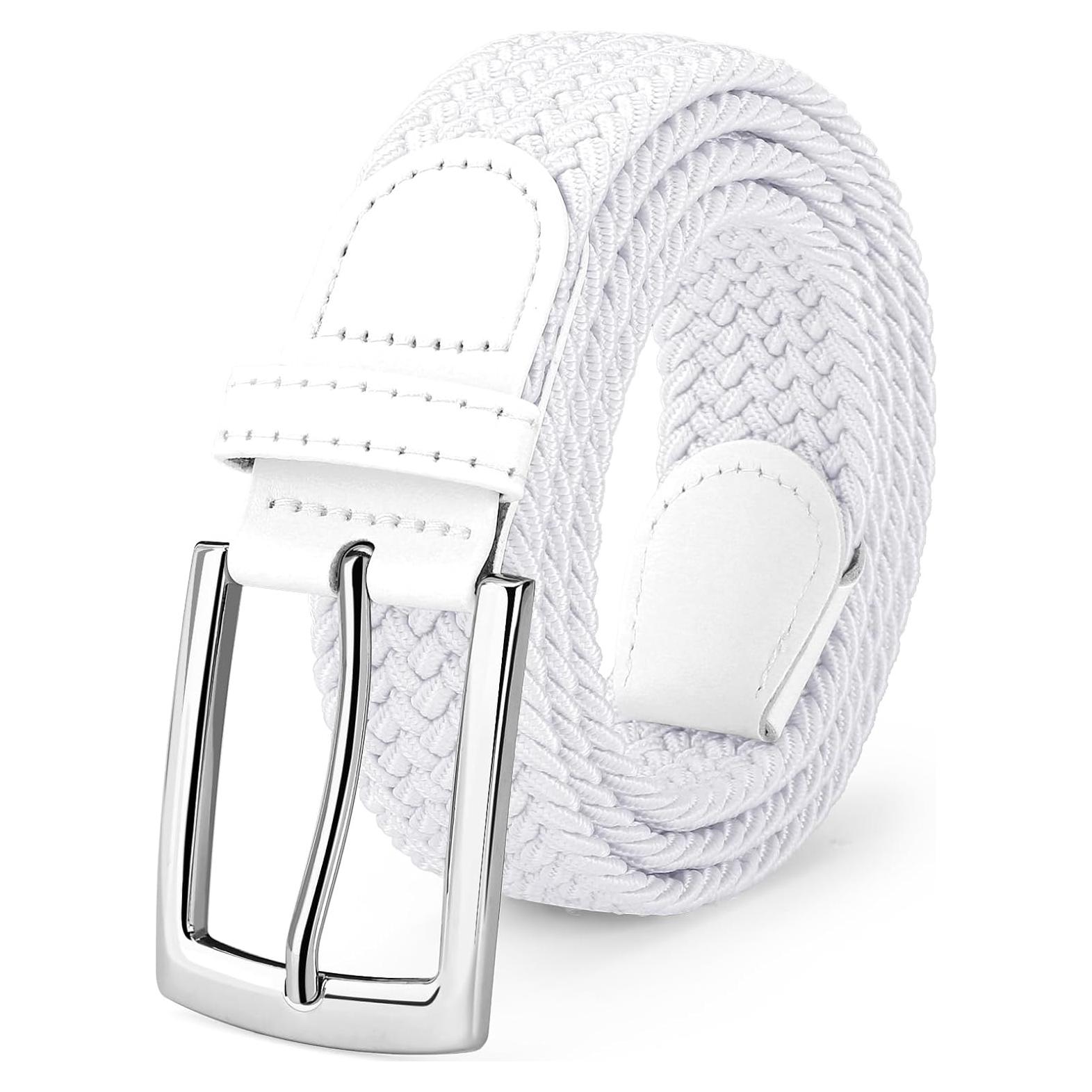 Cinturón Trenzado Elástico SUOSDEY para Hombres - Ajustable 3.3 cm