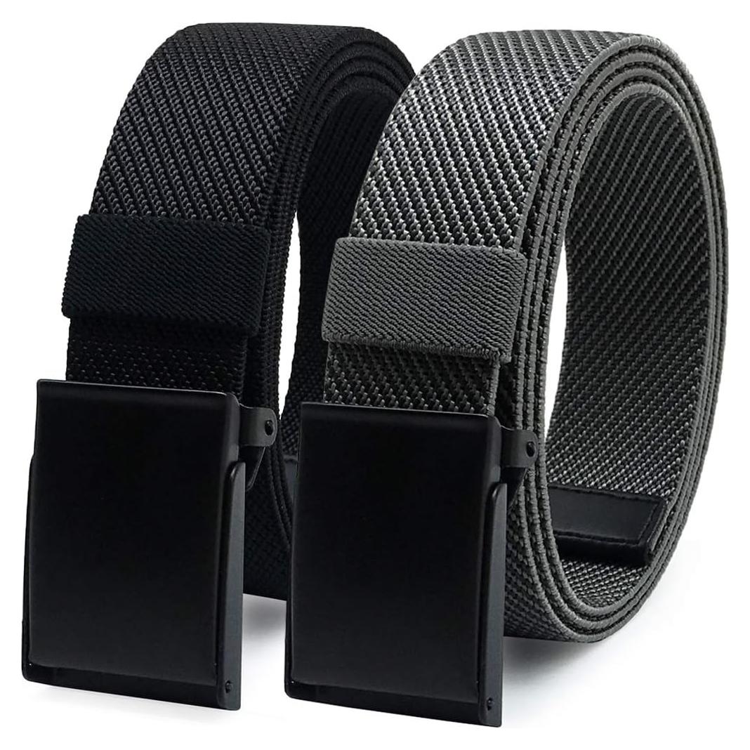 Cinturón Elástico de Nylon WYuZe - 2 Unidades Ajustables para Hombre