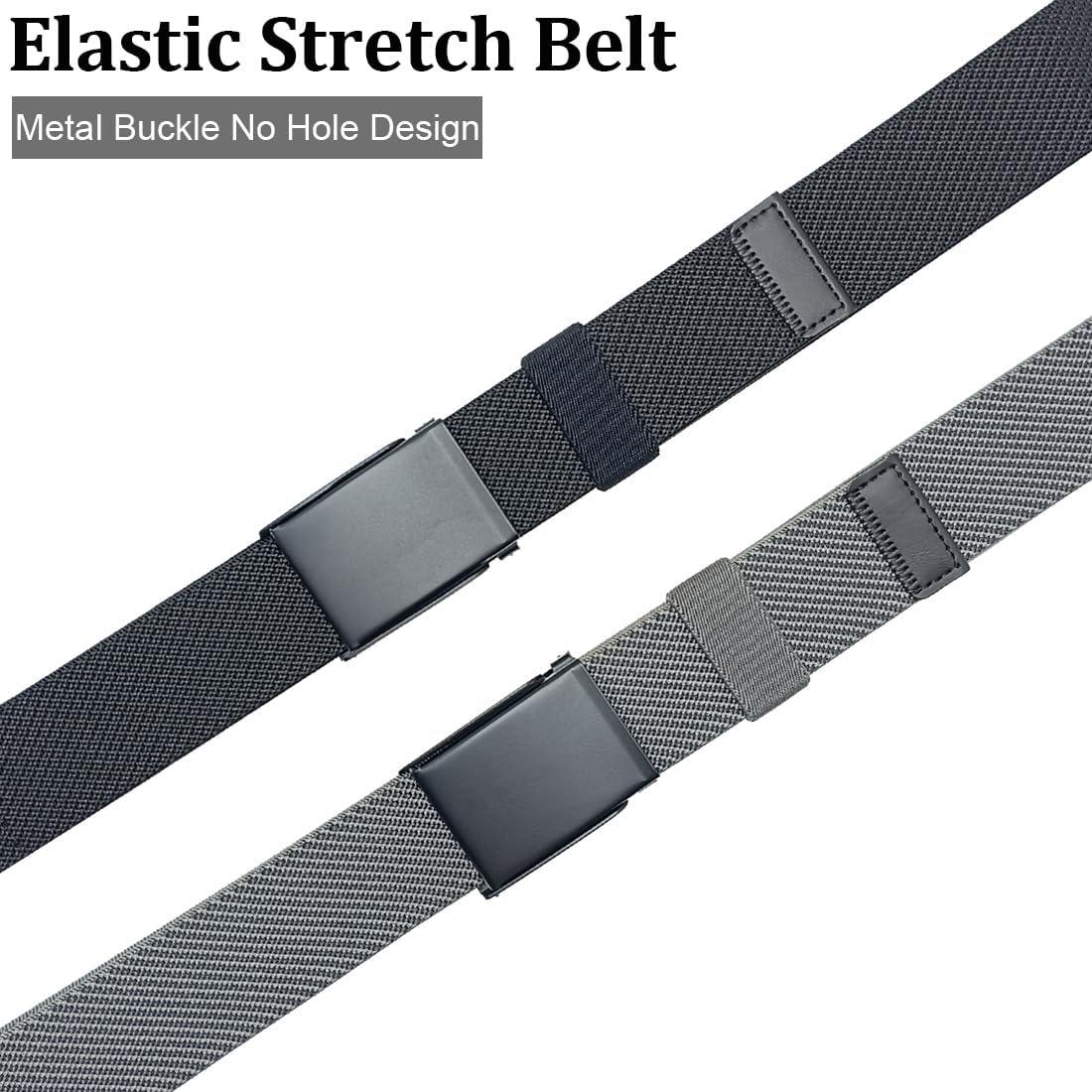 Cinturón Elástico de Nylon WYuZe - 2 Unidades Ajustables para Hombre