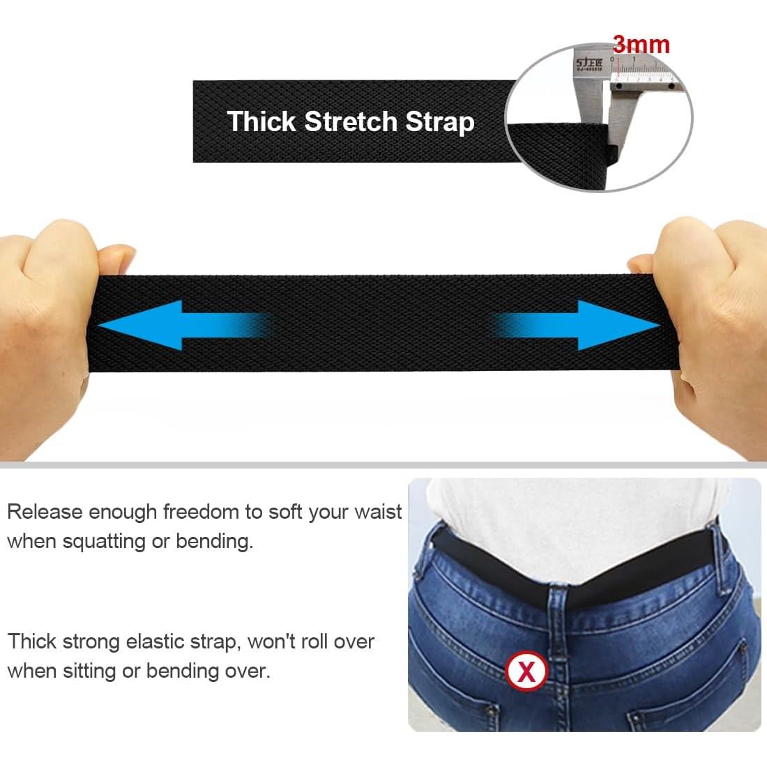 Cinturón Elástico de Nylon WYuZe - 2 Unidades Ajustables para Hombre