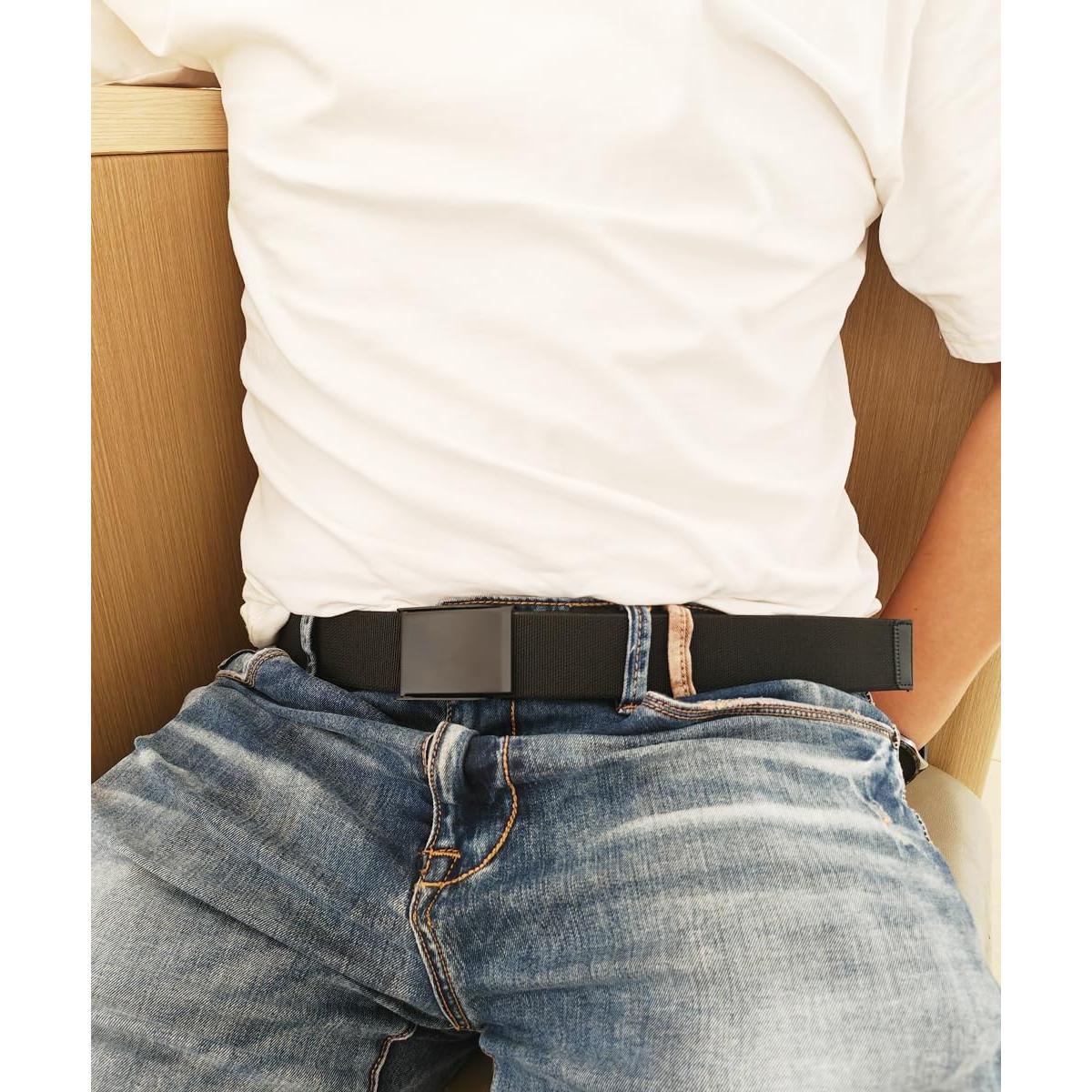 Cinturón Elástico de Nylon WYuZe - 2 Unidades Ajustables para Hombre