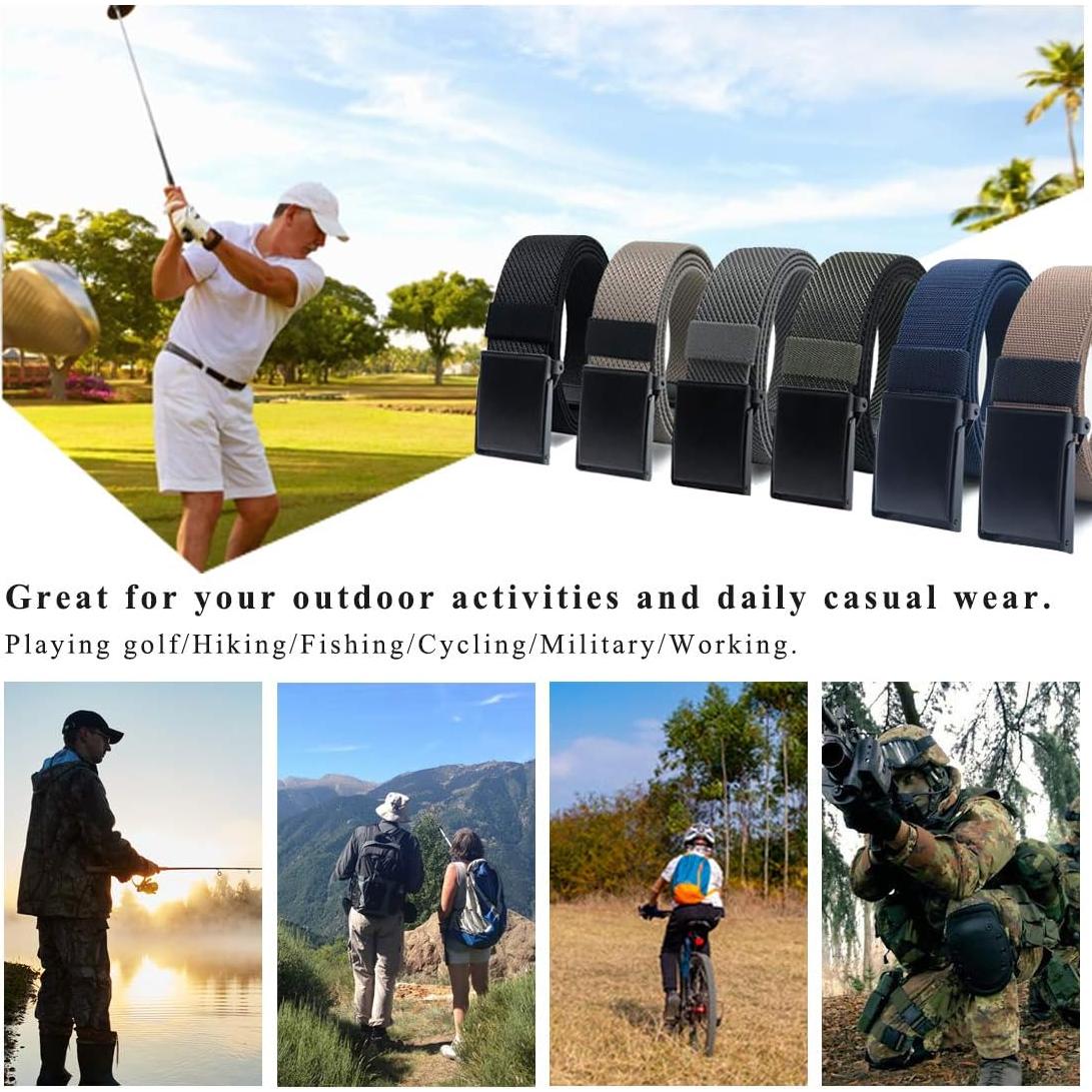 Cinturón Elástico de Nylon WYuZe - 2 Unidades Ajustables para Hombre