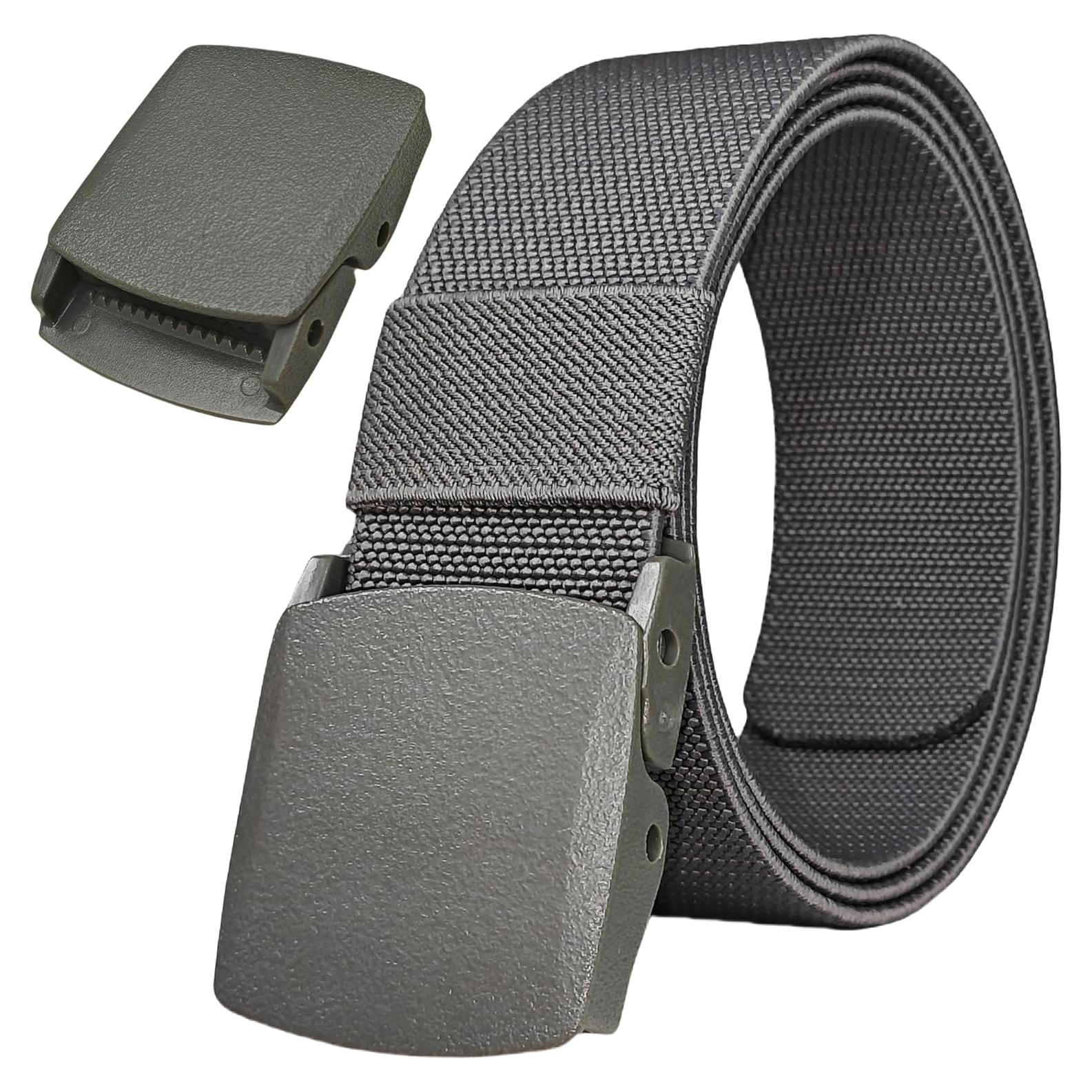 Cinturón Táctico Ajustable Nylon Canvas Militar Hombre 3.81 cm