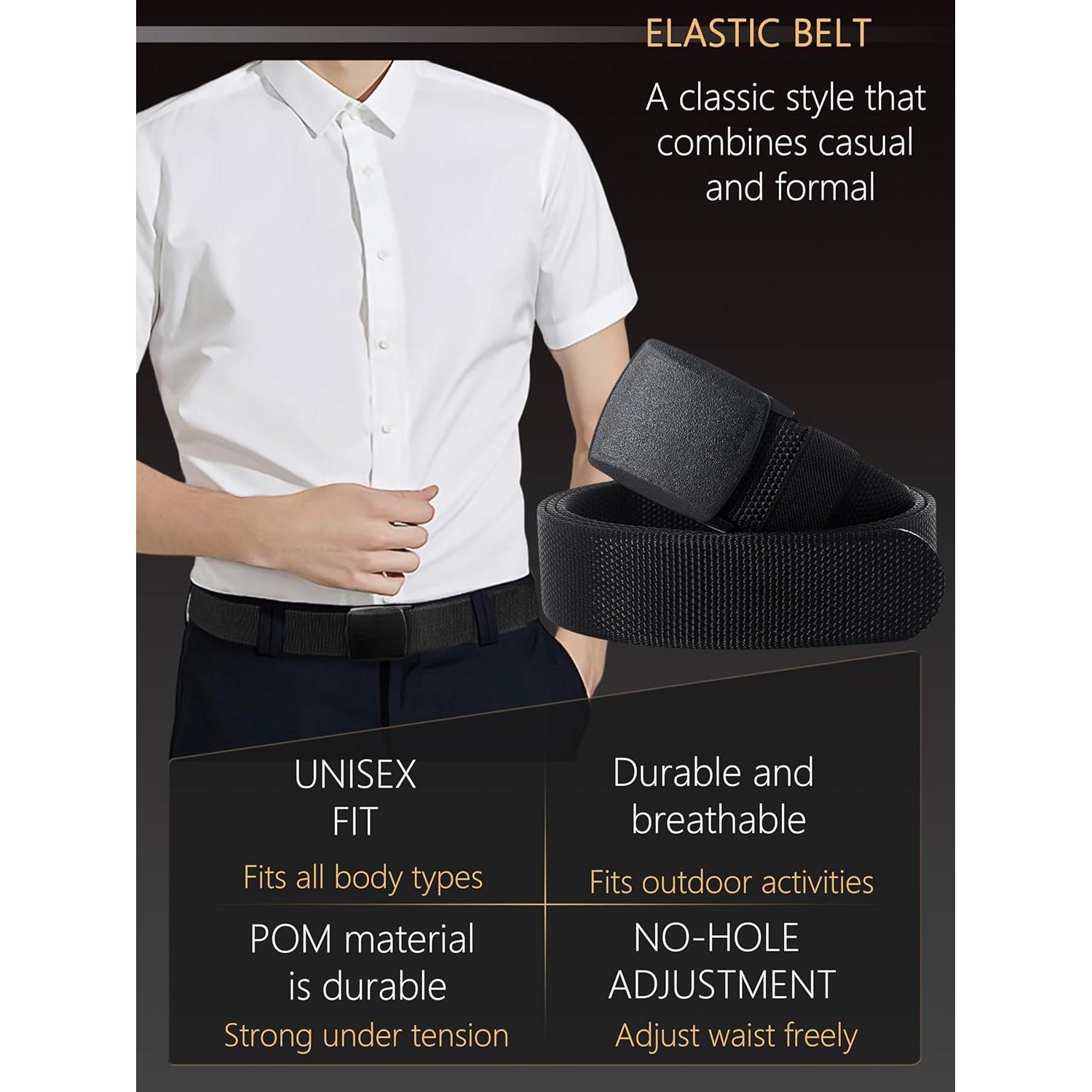 Cinturón Táctico Ajustable Nylon Canvas Militar Hombre 3.81 cm