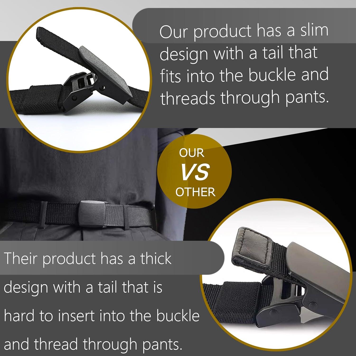 Cinturón Táctico Ajustable Nylon Canvas Militar Hombre 3.81 cm