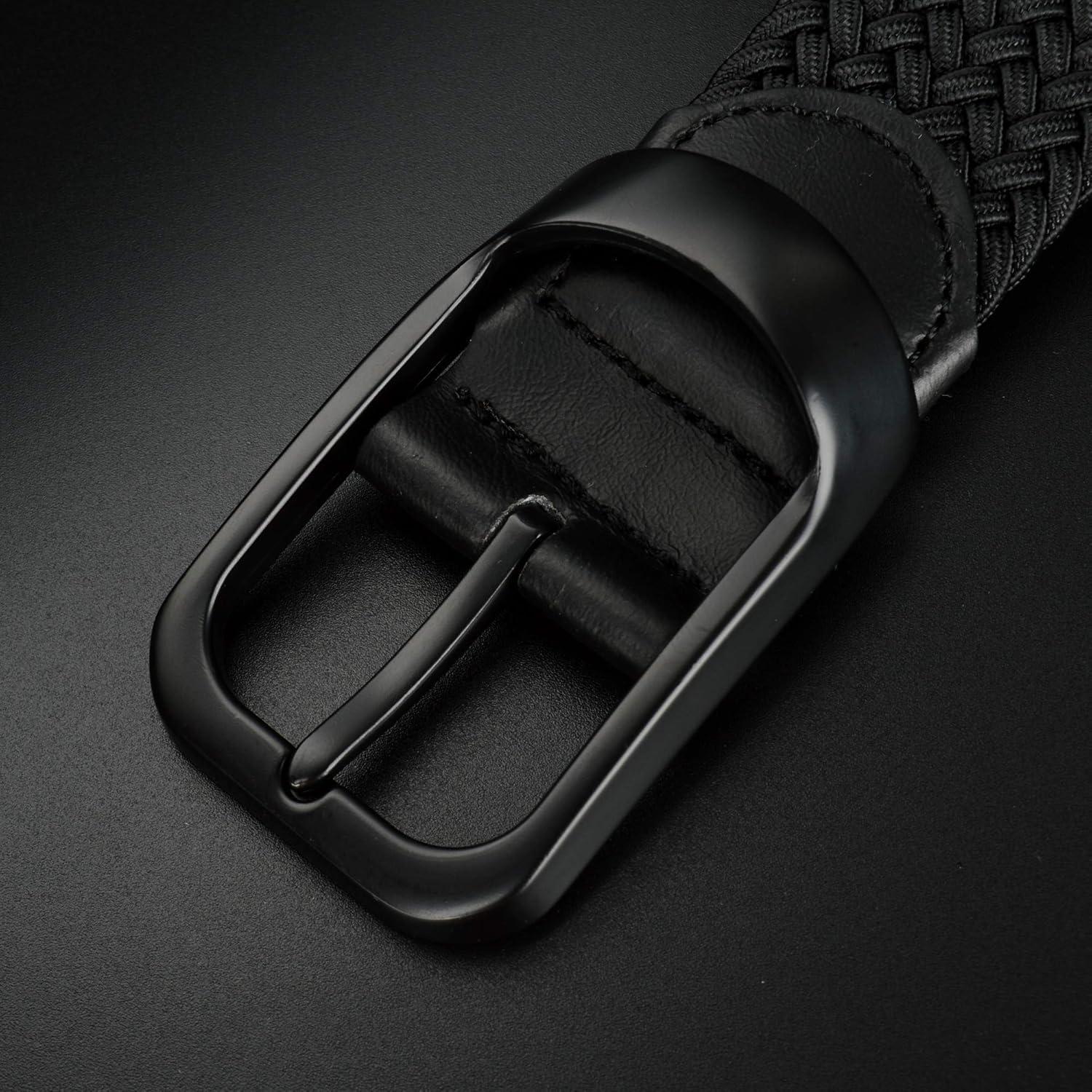 Cinturón Elástico para Hombres Talla Grande 75 cm Negro