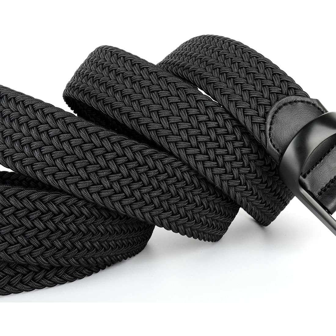 Cinturón Elástico para Hombres Talla Grande 75 cm Negro