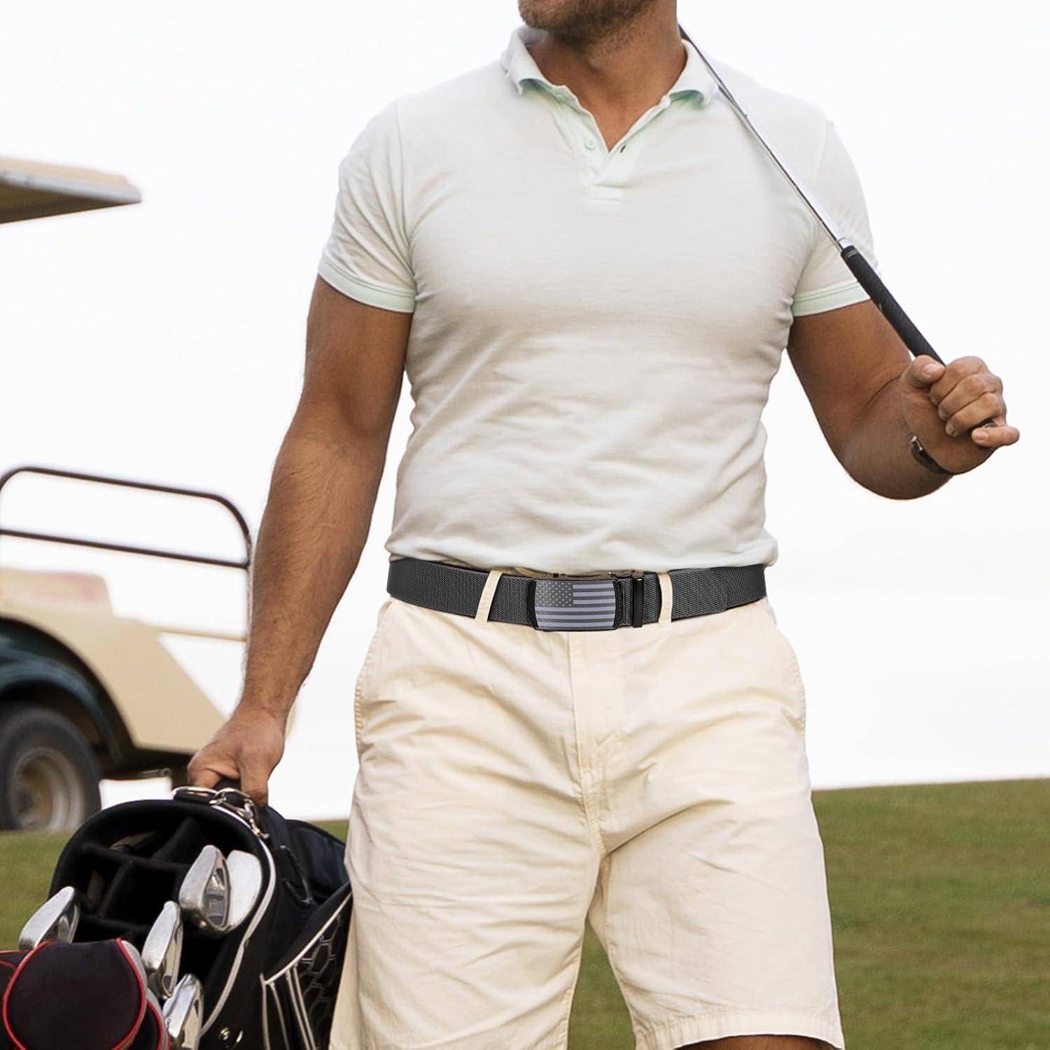 Cinturón Elástico Ratchet Sanths para Hombre - Nylon Ajustable 101.6-114.3 cm