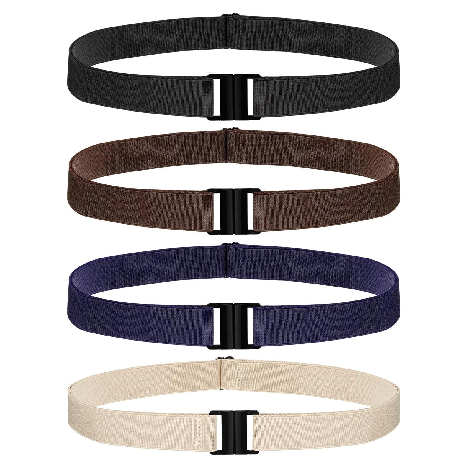 Cinturón Elástico Invisible SATINIOR 4 Pcs Ajustable 100 cm