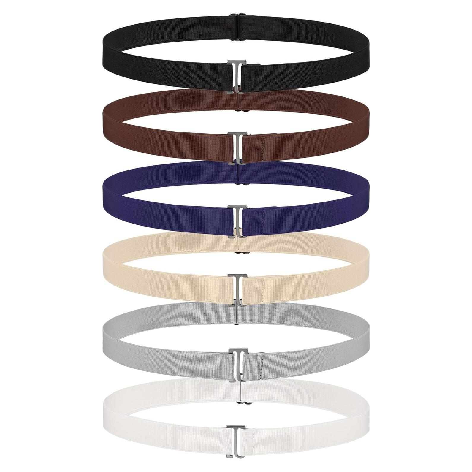 Cinturones Invisibles Elásticos para Mujeres SATINIOR - 6 Pcs