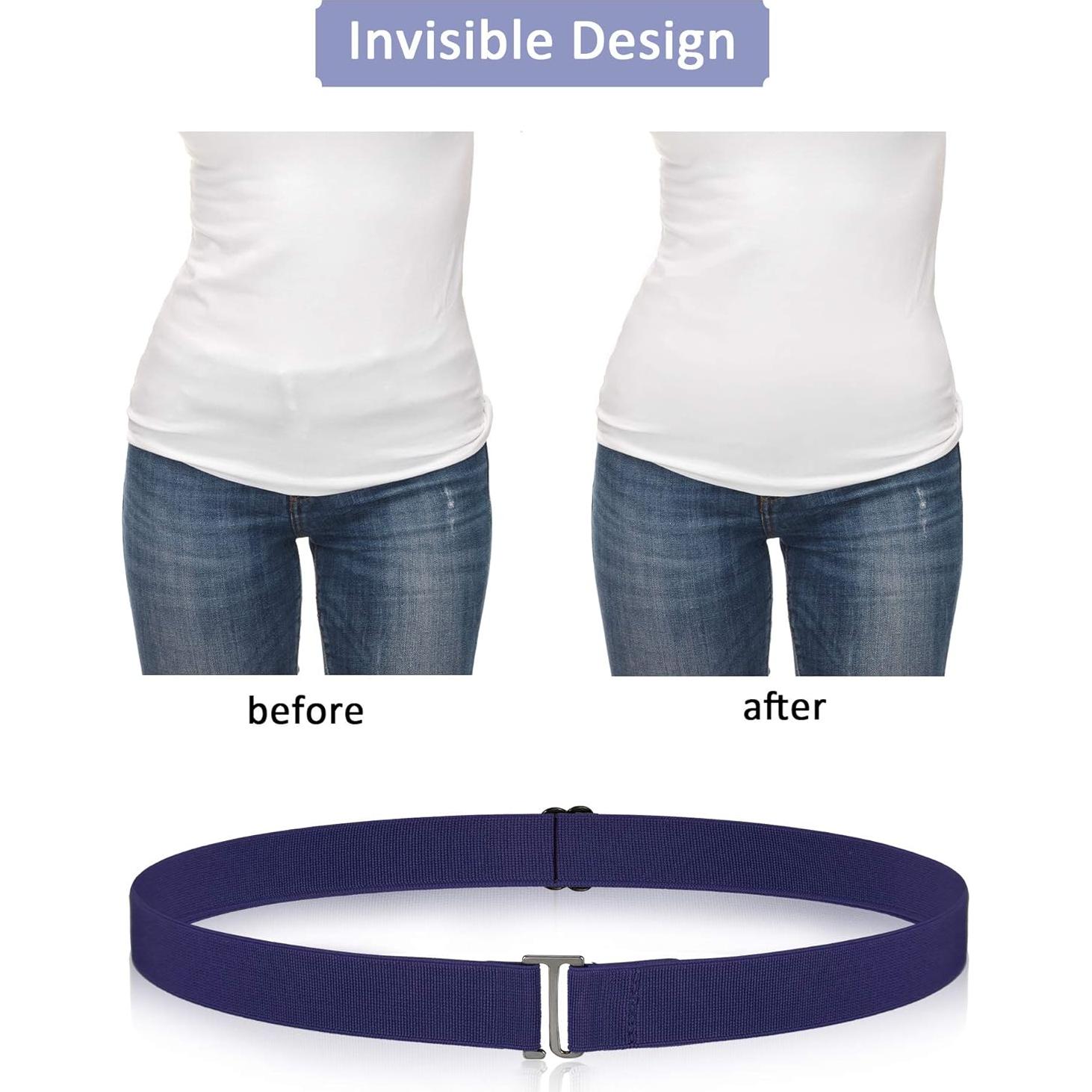 Cinturones Invisibles Elásticos para Mujeres SATINIOR - 6 Pcs