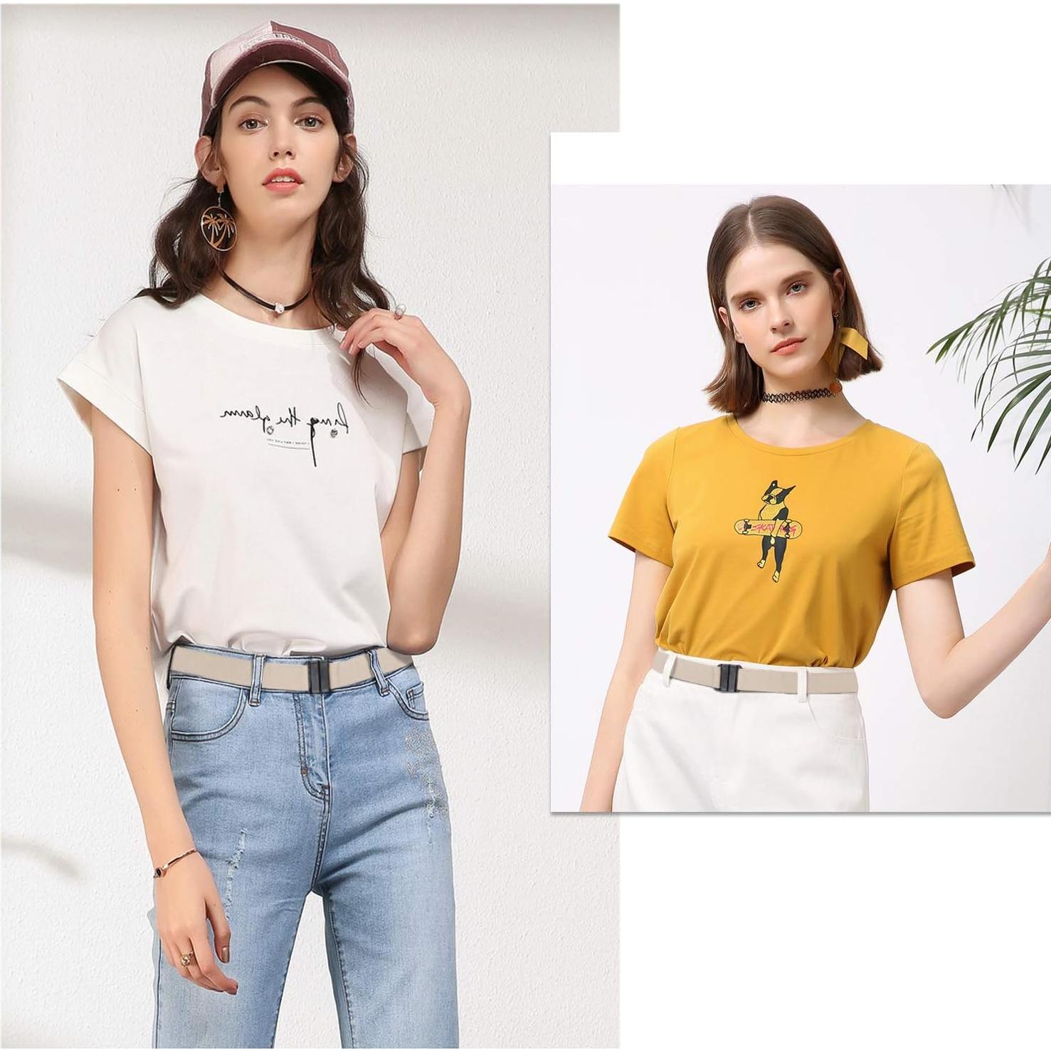 Cinturón Invisible Suosdey para Mujer, Elástico Ajustable 61-96.5 cm