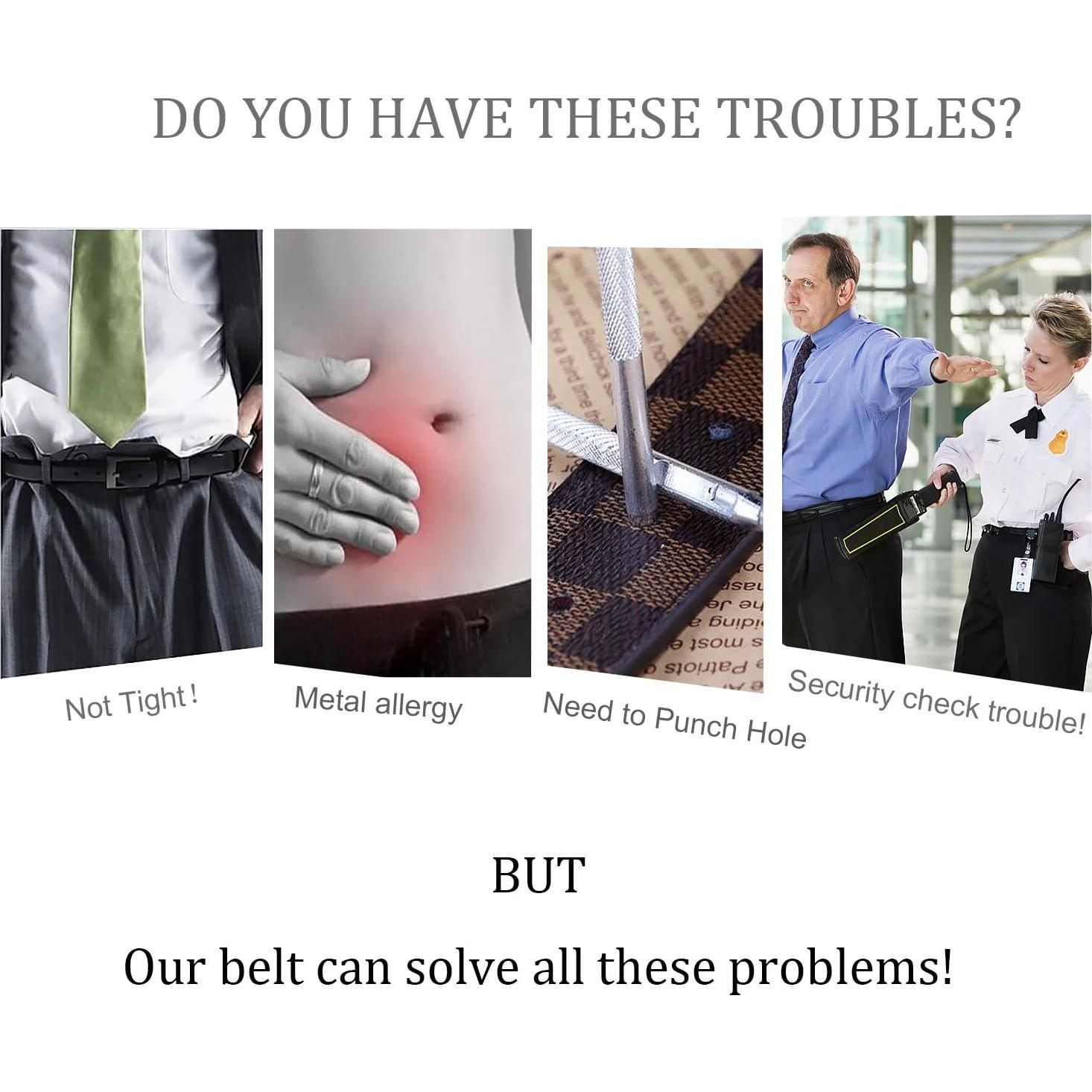 Cinturón Invisible Suosdey para Mujer, Elástico Ajustable 61-96.5 cm