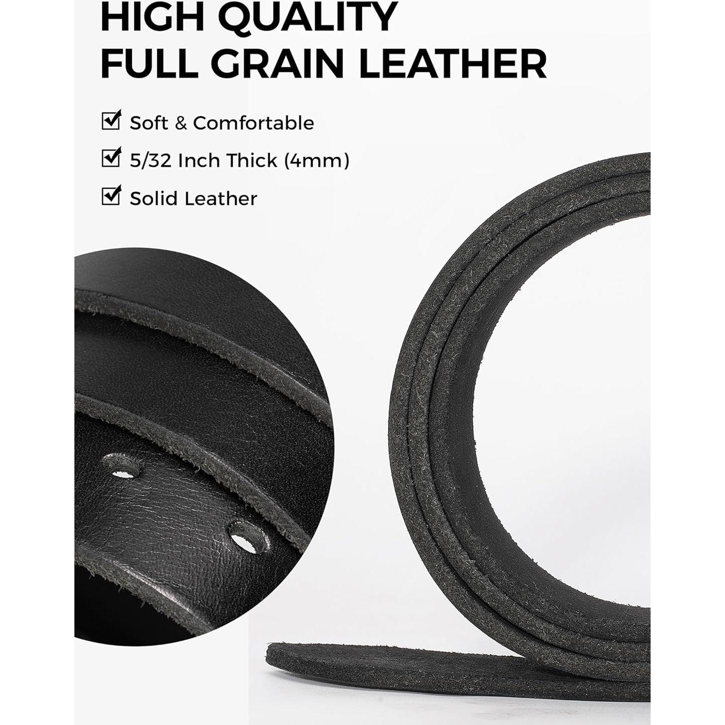 Cinturón de Cuero de Grano Completo TYWestyles 3.81 cm