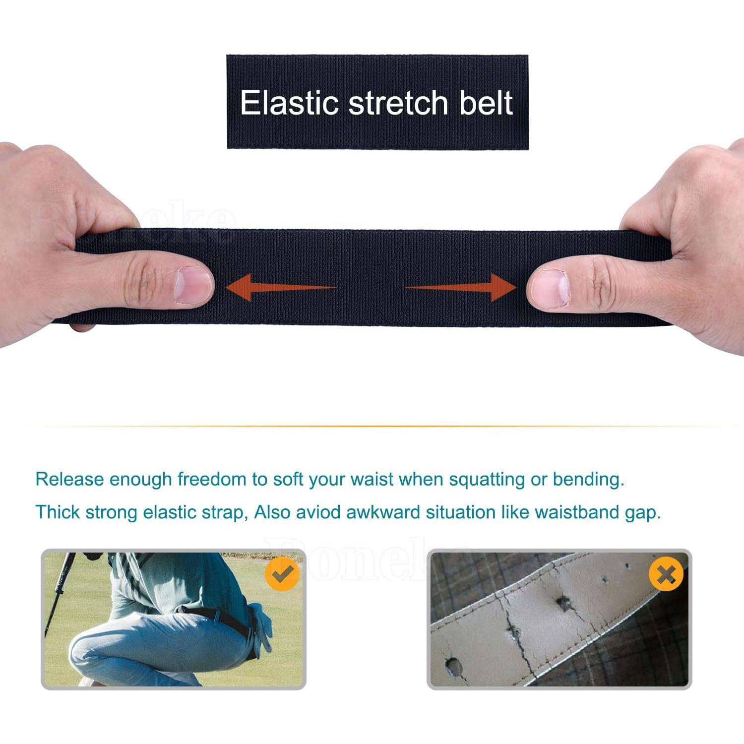 Cinturón Elástico Boneke para Hombres Ajustable 125-145 cm