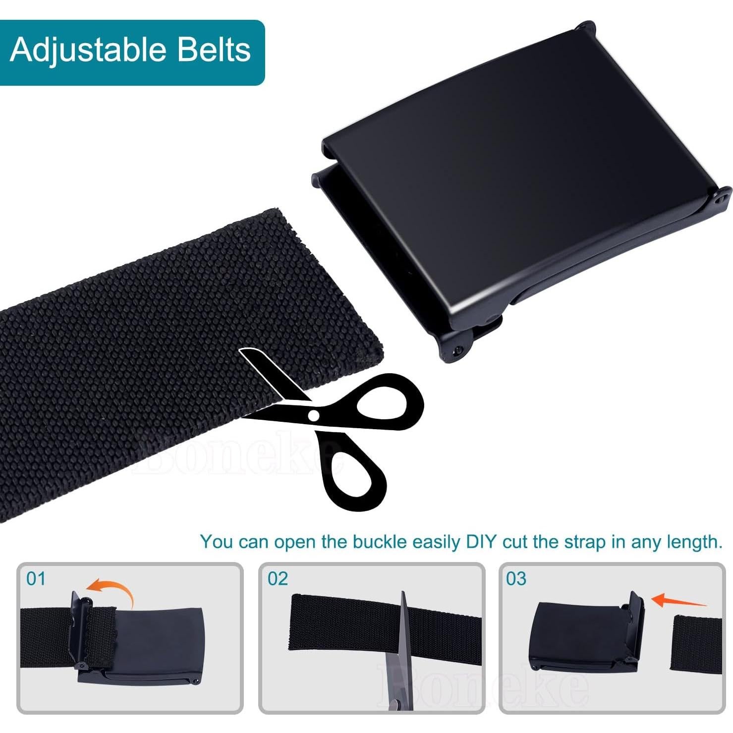 Cinturón Elástico Boneke para Hombres Ajustable 125-145 cm