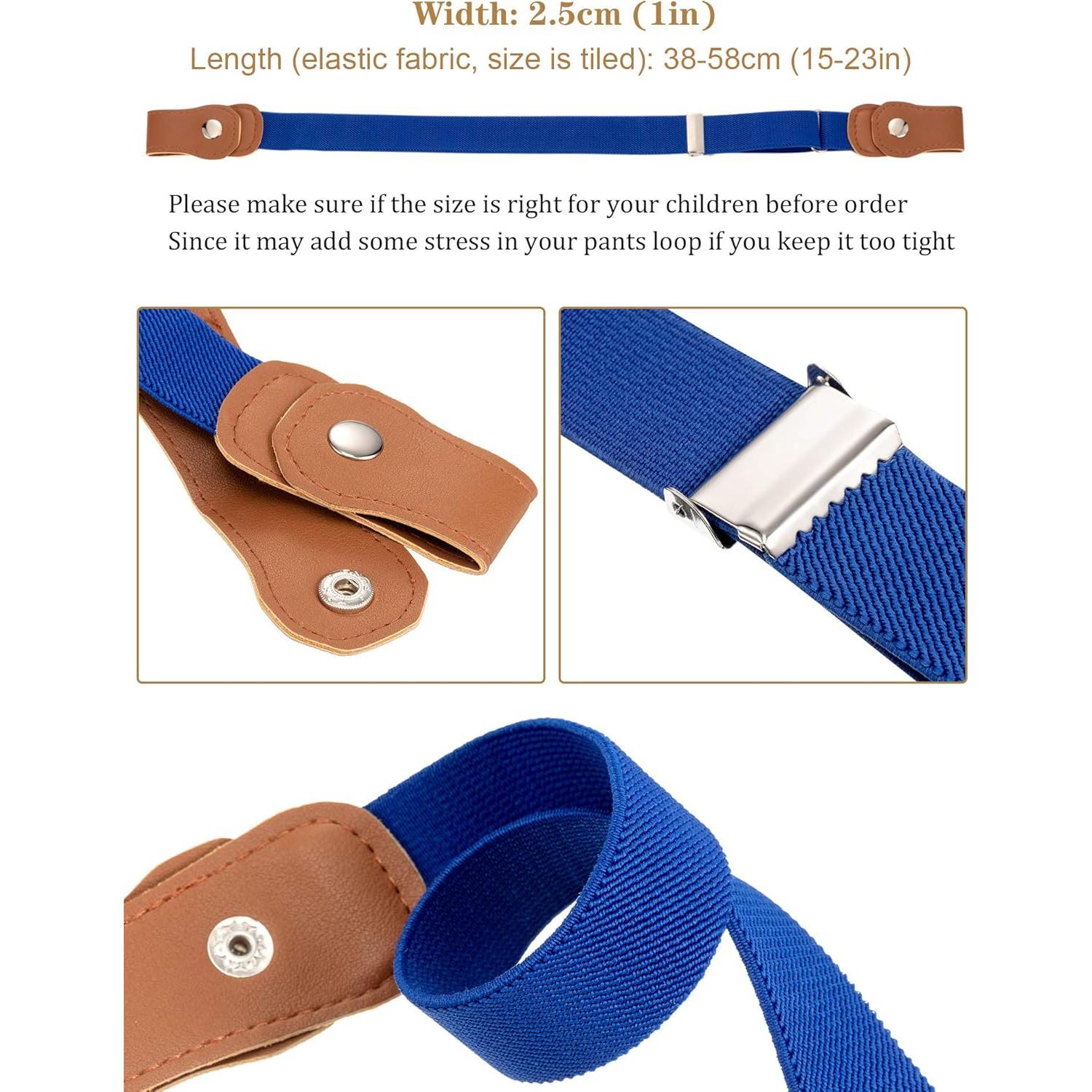 Cinturones Elásticos Sin Hebilla Syhood 9 Piezas Niños