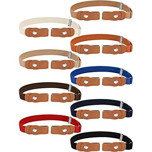 Cinturones Elásticos Sin Hebilla Syhood 9 Piezas Niños