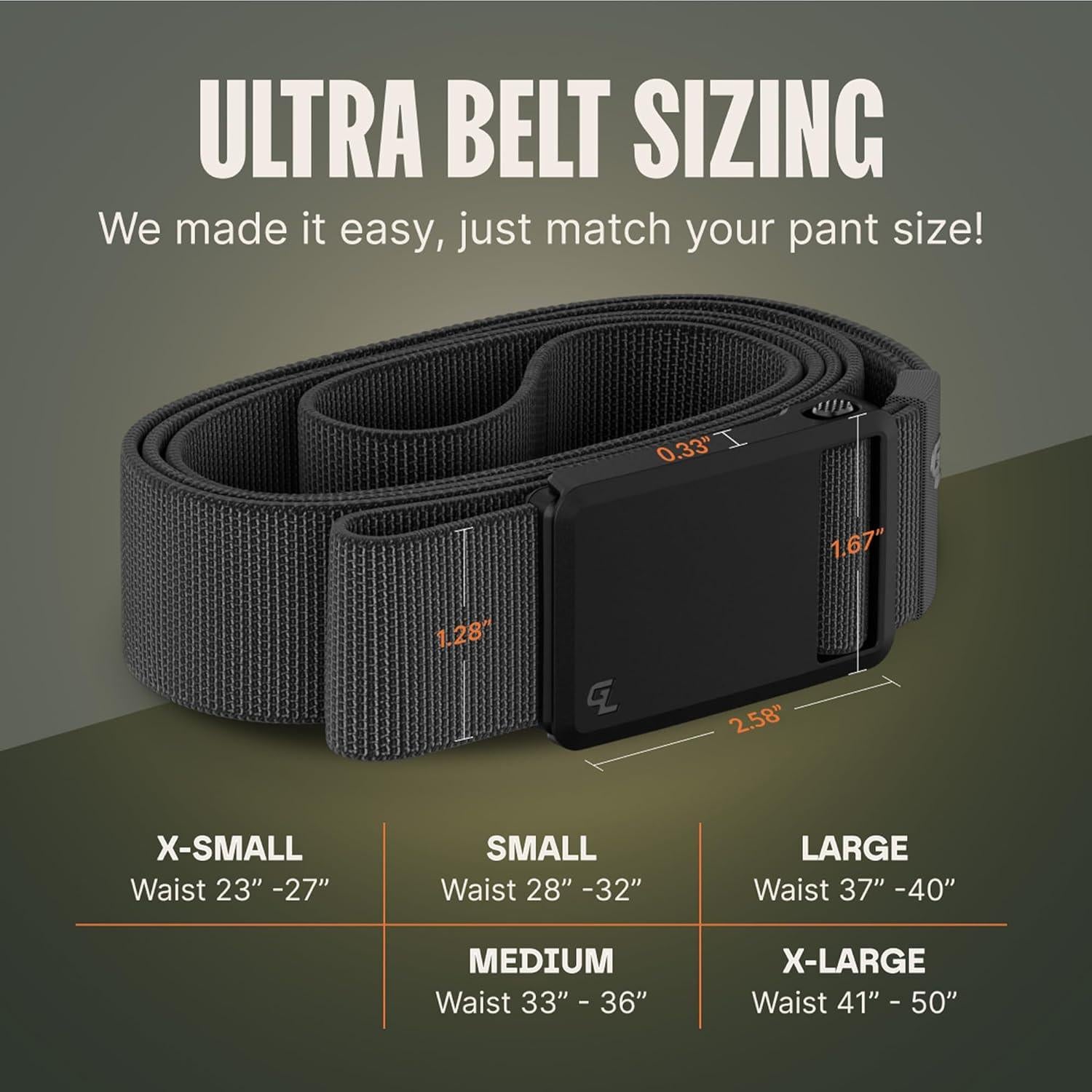 Cinturón de Golf Groove Life Ultra para Hombre - Ajustable y Lavable