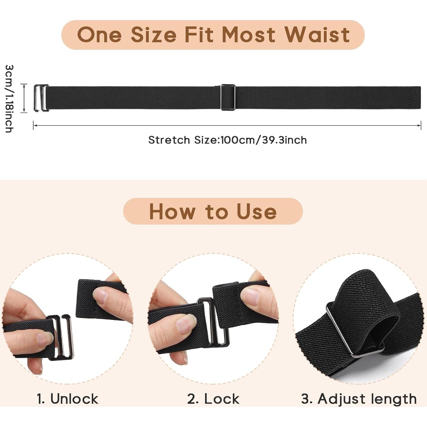 Cinturón Elástico Invisible Sightor para Mujeres - Ajustable 100 cm