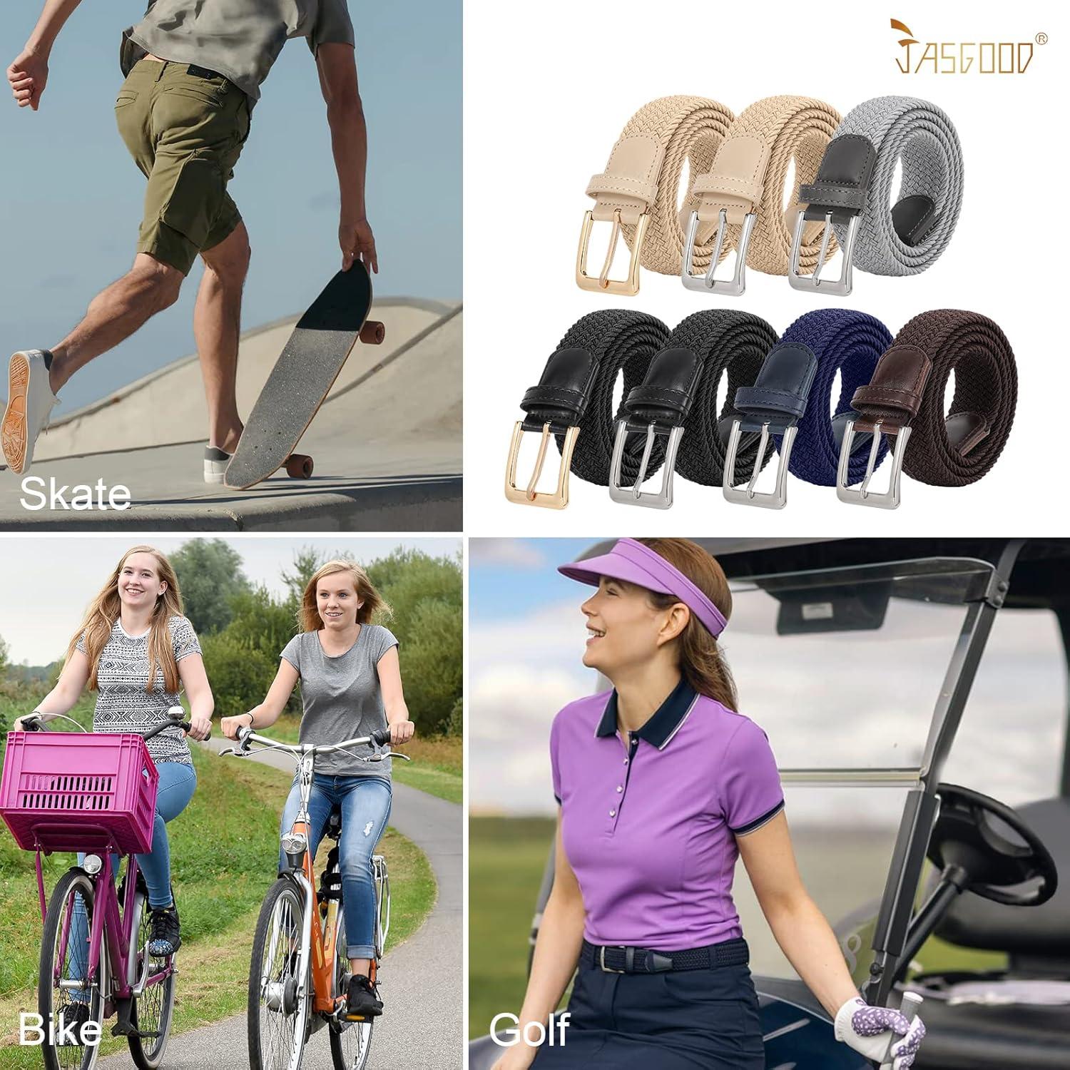 Cinturón Elástico Trenzado JASGOOD Unisex para Pantalones